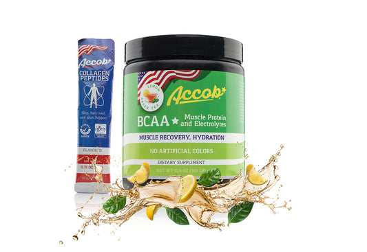ACCOB BCAA Powder Lemon Green Tea, 1 Ounce