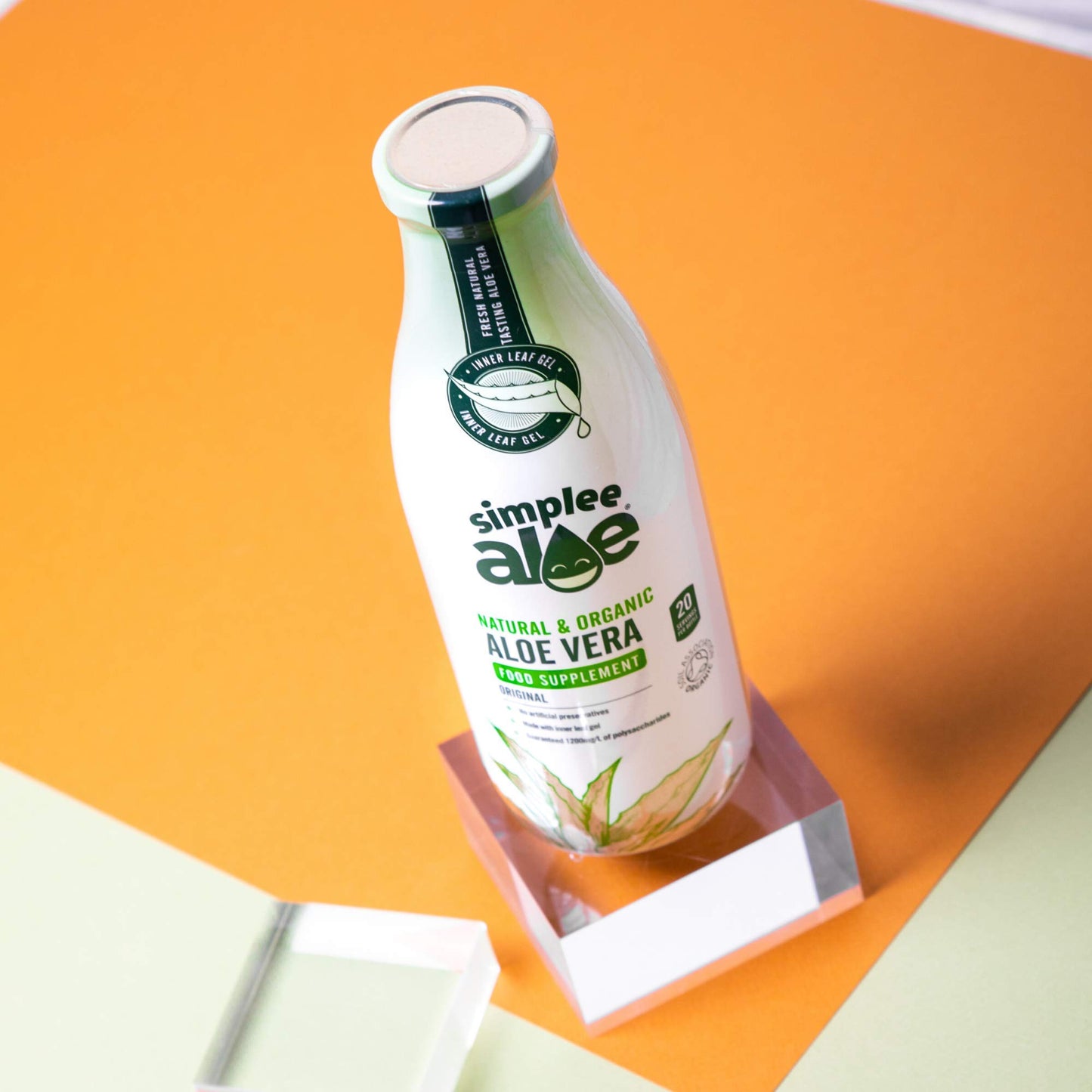 Simplee Aloe Organic Aloe Vera Juice Soft-Gels 33.8 Fl Oz