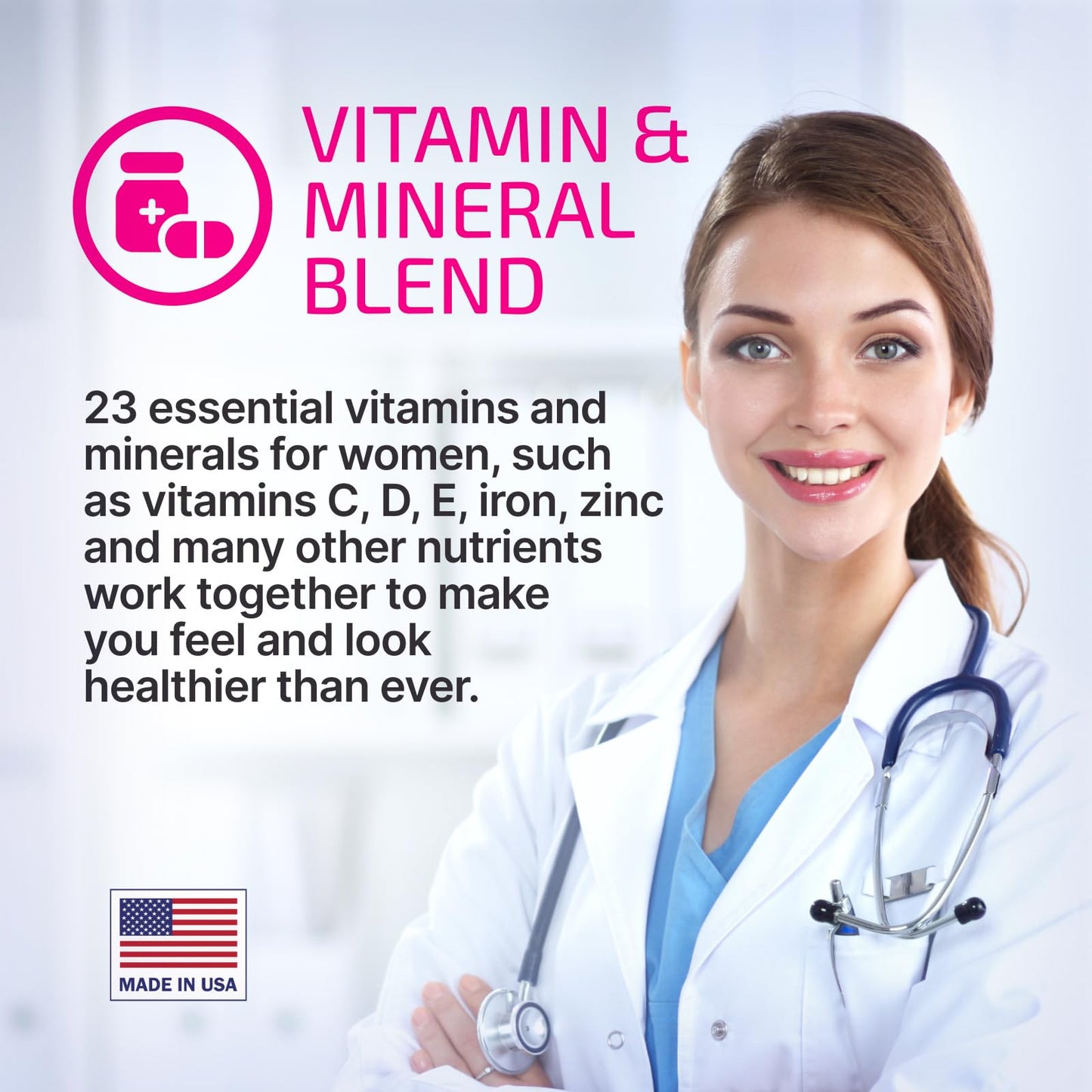 VPLab Nutrition Ultra Women's Multivitamin Formula Caplets, 90 Count