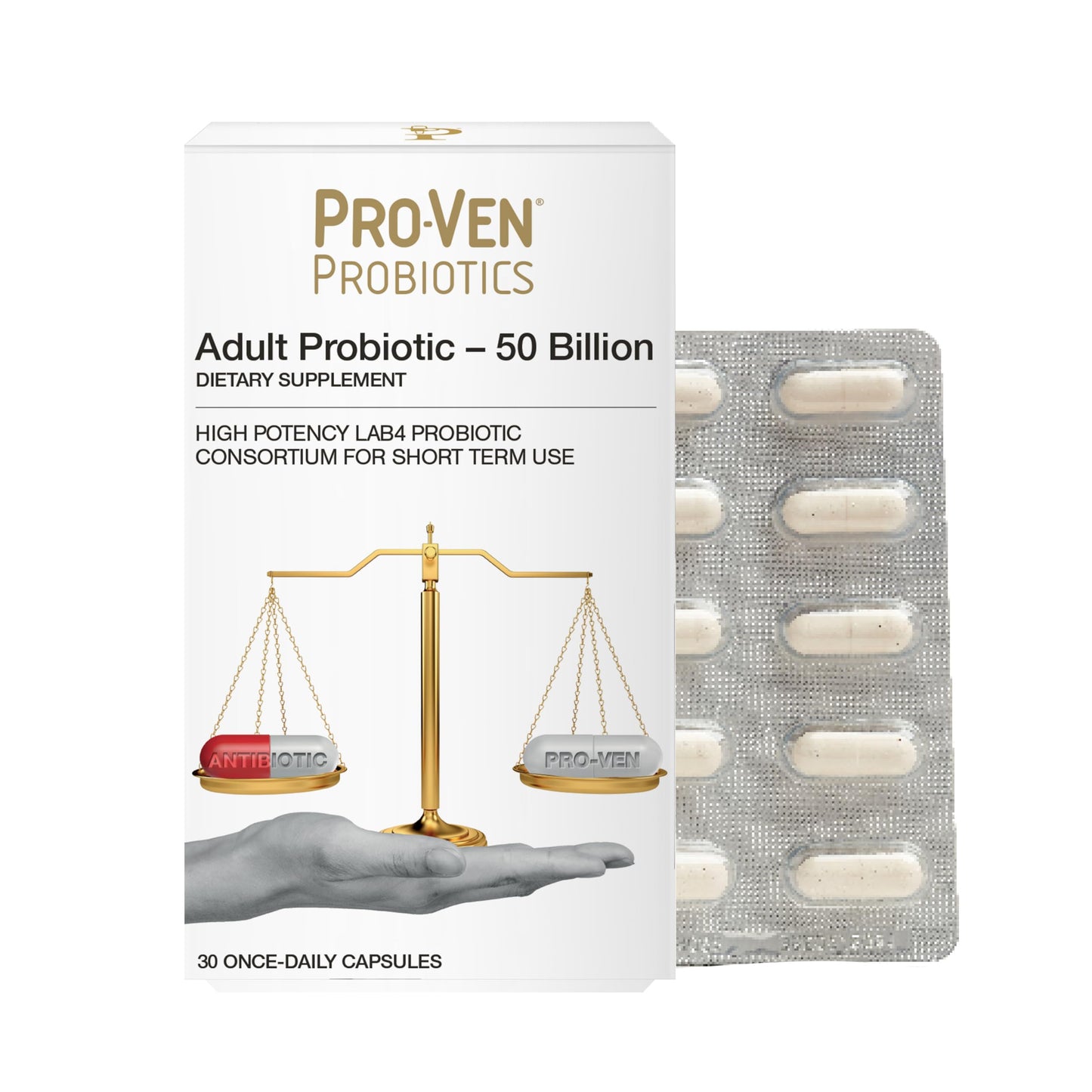 Pro-Ven Daily Probiotics for Women & Men 30 Capsules