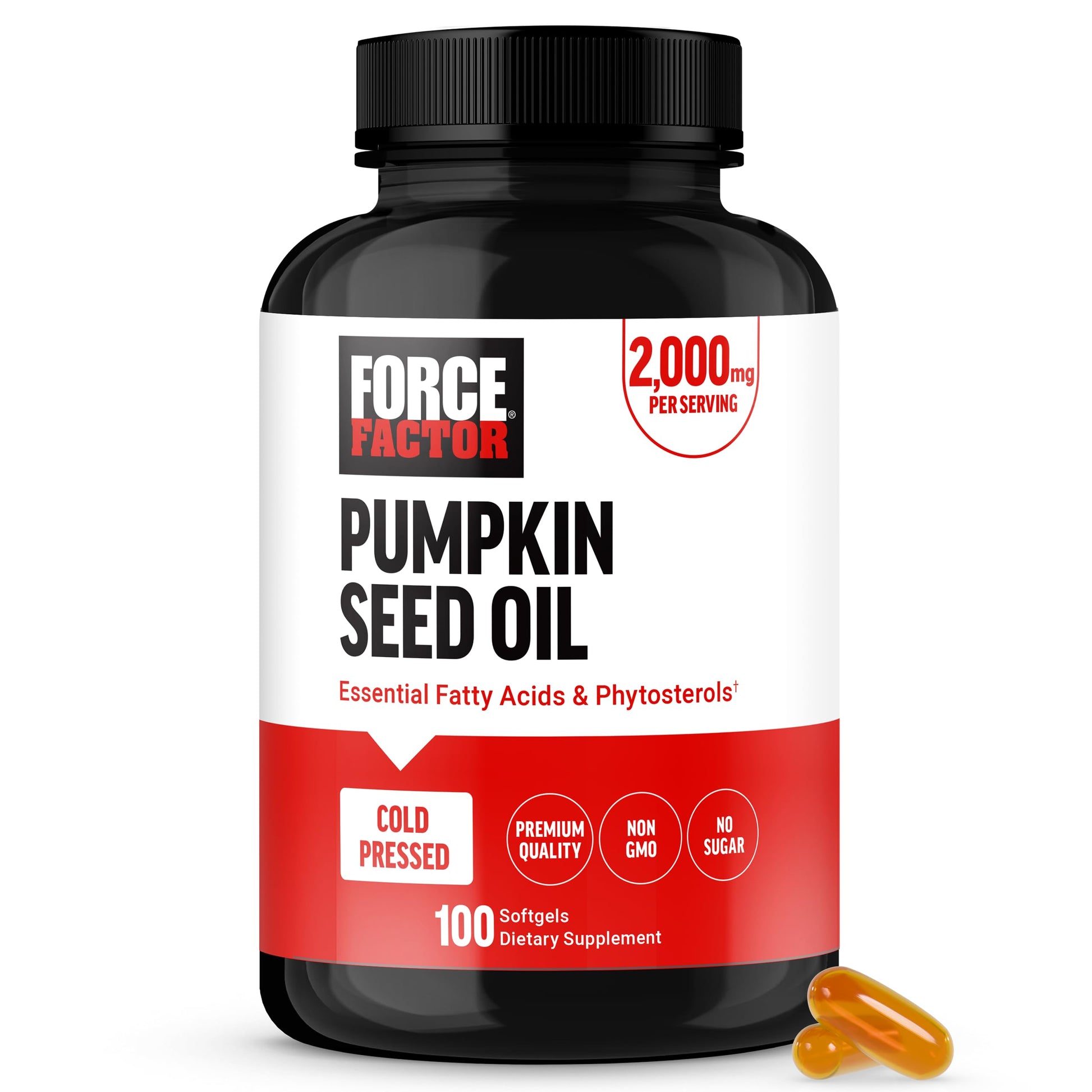 Force Factor Pumpkin Seed Oil Softgels 100