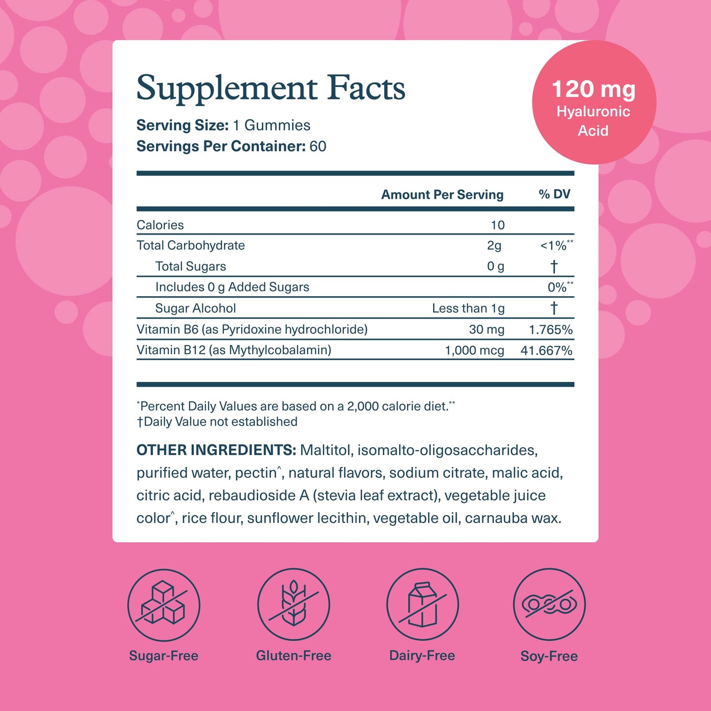 Youtheory Complete Beauty Gummies Watermelon Flavor Featuring Hyaluronic Acid, Biotin & Vitamin C, 90 Count