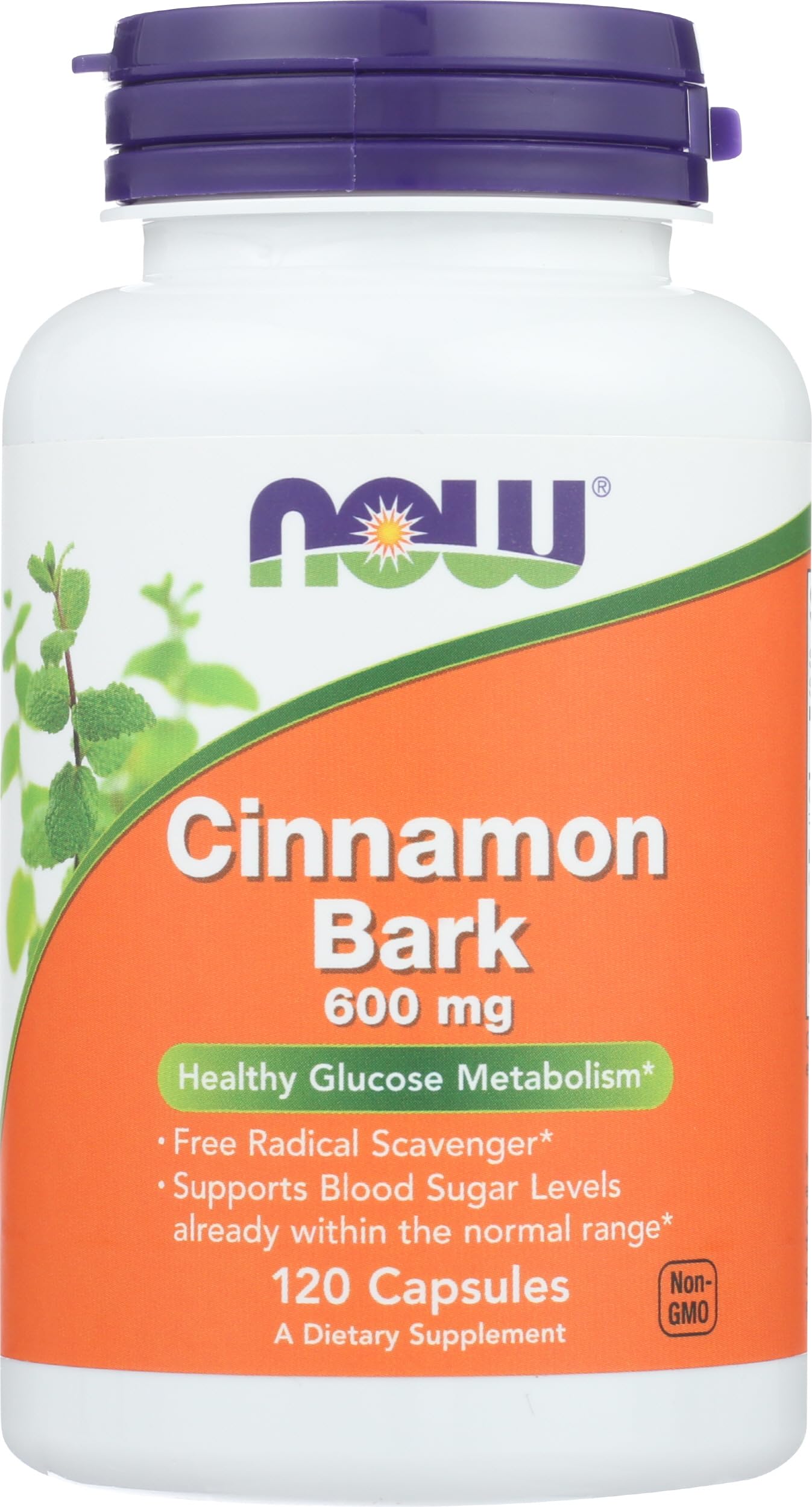 NOW Foods SPO Cinnamon Bark Capsules, 120 Count