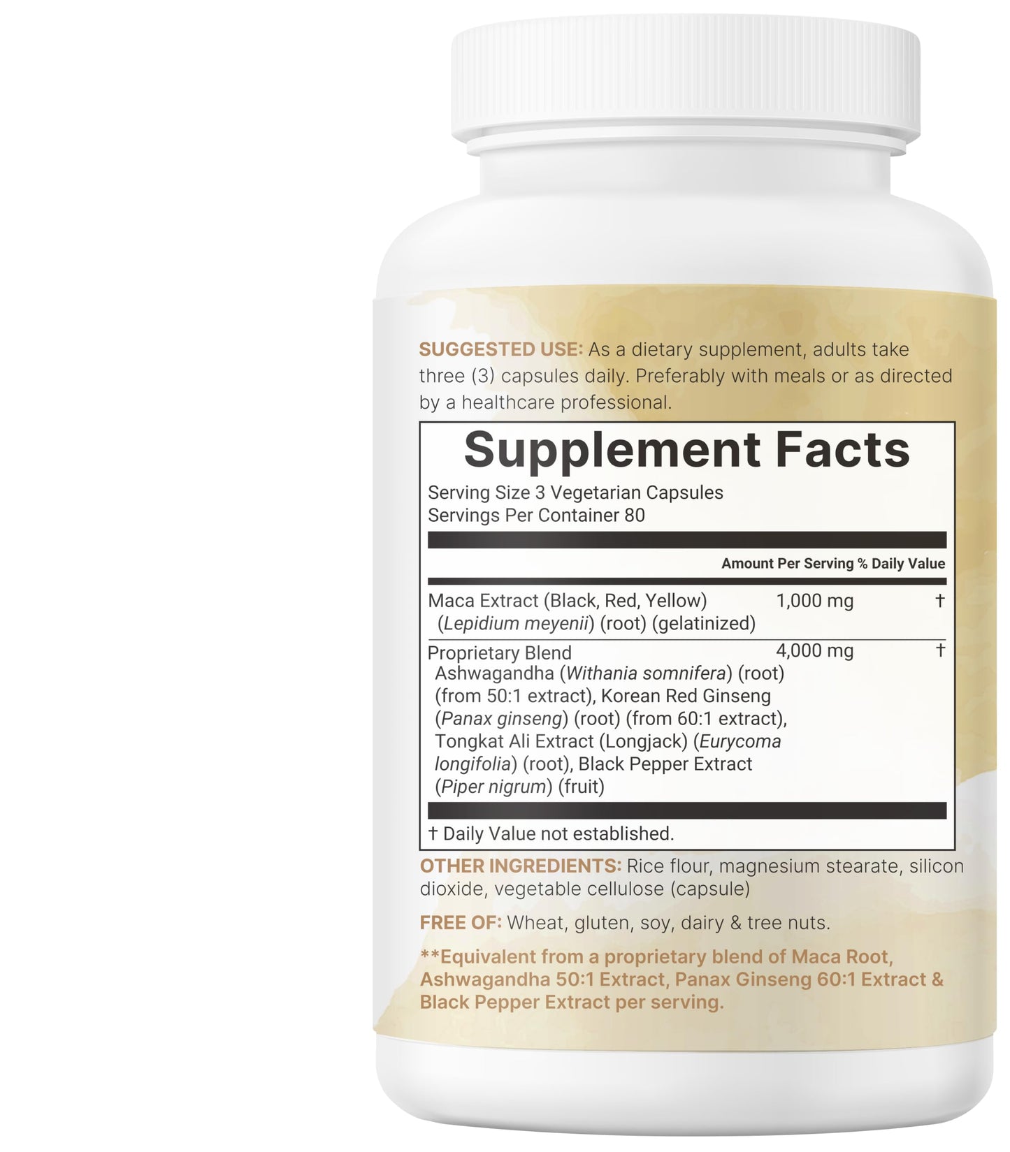 Micro Ingredients Maca Root Capsules 240 Count