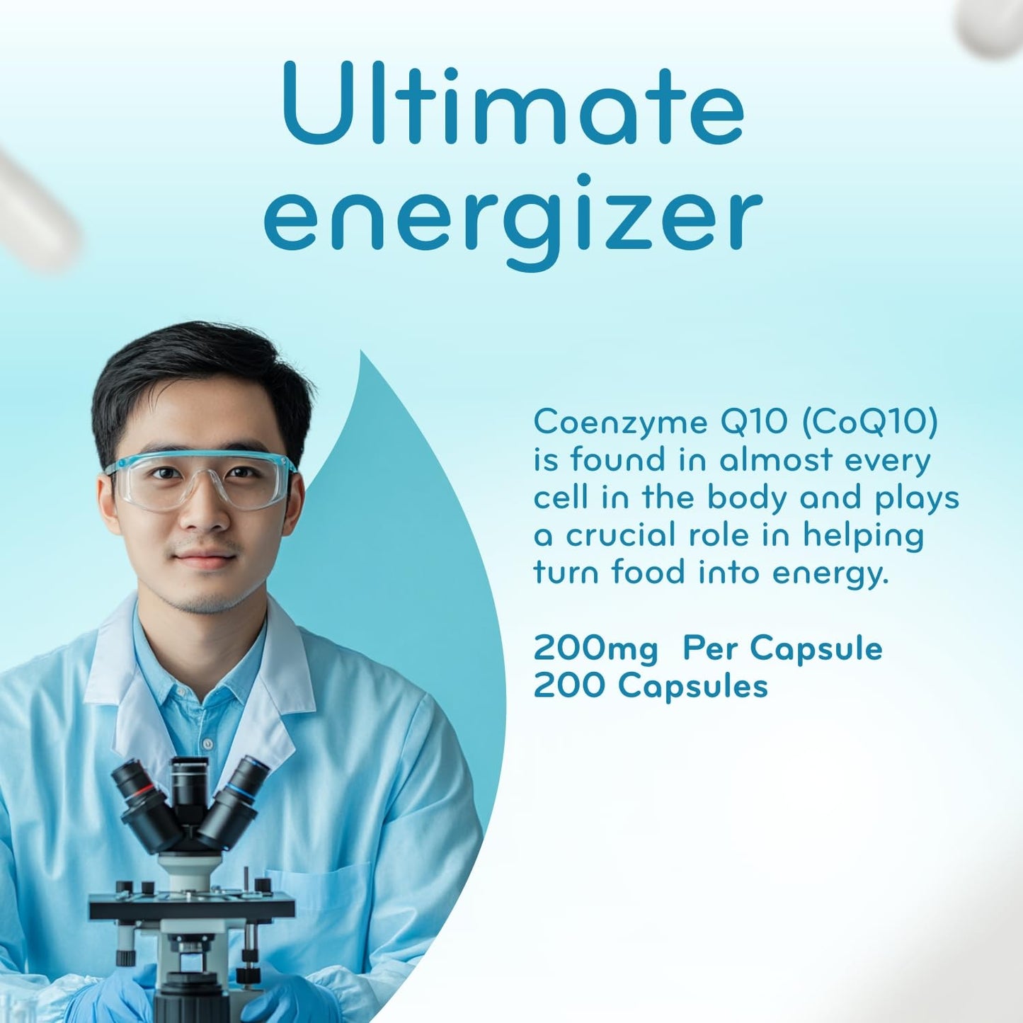 Clear Formulas CoQ10 200mg Capsule, 200 Capsules