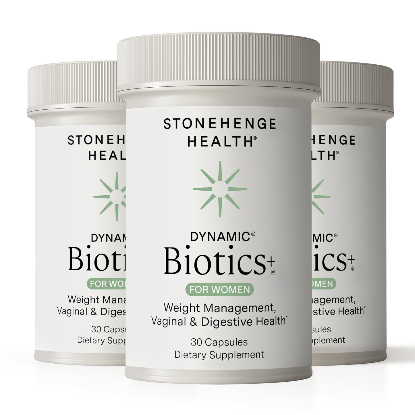 Stonehenge Health Biotics for Women Probiotic 70 Billion CFU, 24 Strains + Prebiotic Fiber Capsules, 90 Capsules
