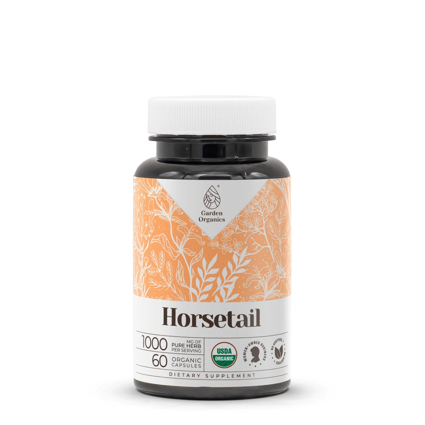 Garden Organics Horsetail USDA Organic Capsules 60 Count
