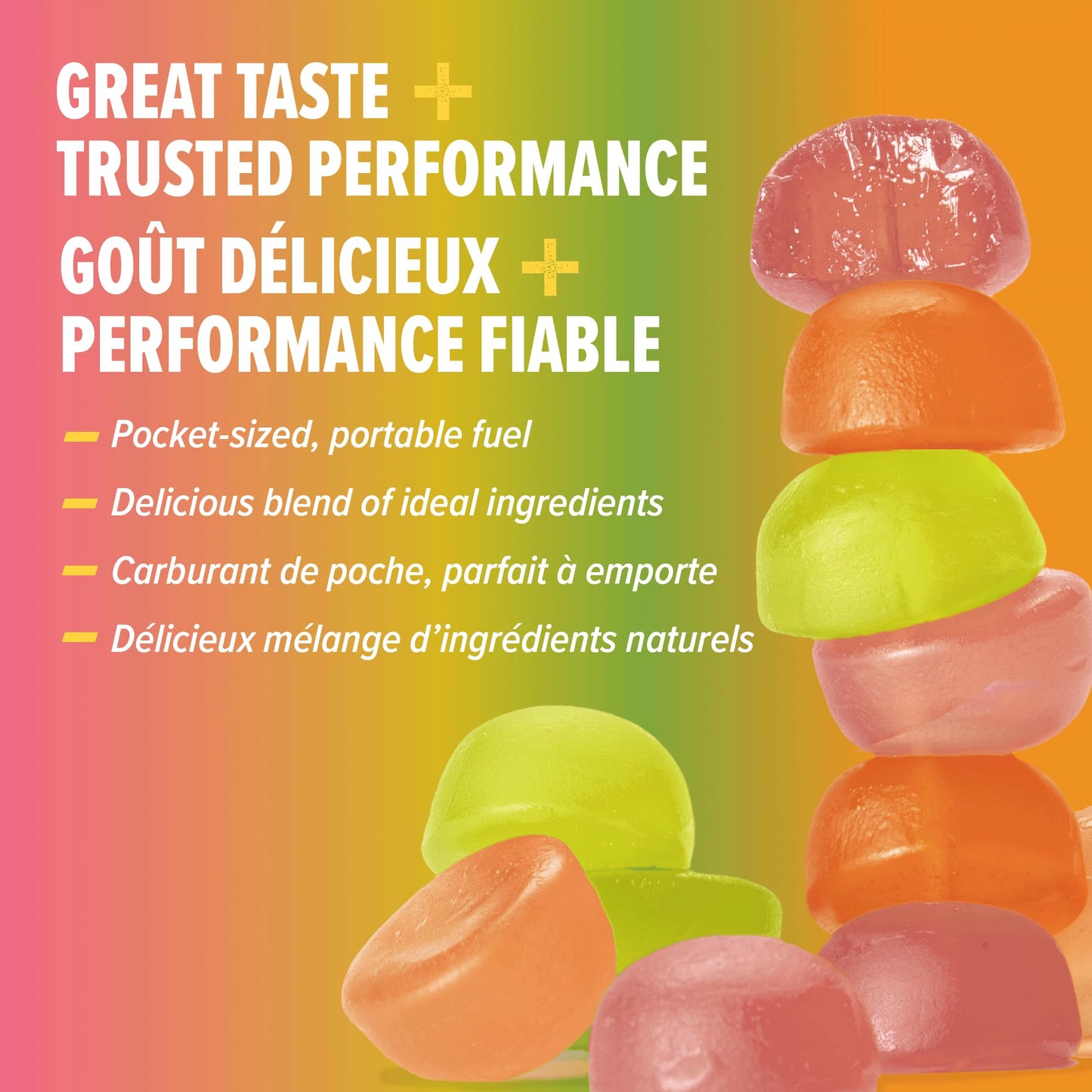 Honey Stinger Organic Citrus Splash Energy Chews Gummy, 21.6 oz Pack of 12