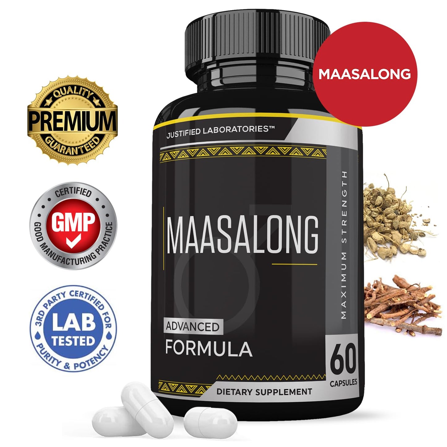 Justified Laboratories Maasalong Advanced Men's Health Masalong Formula Capsule 1 Count