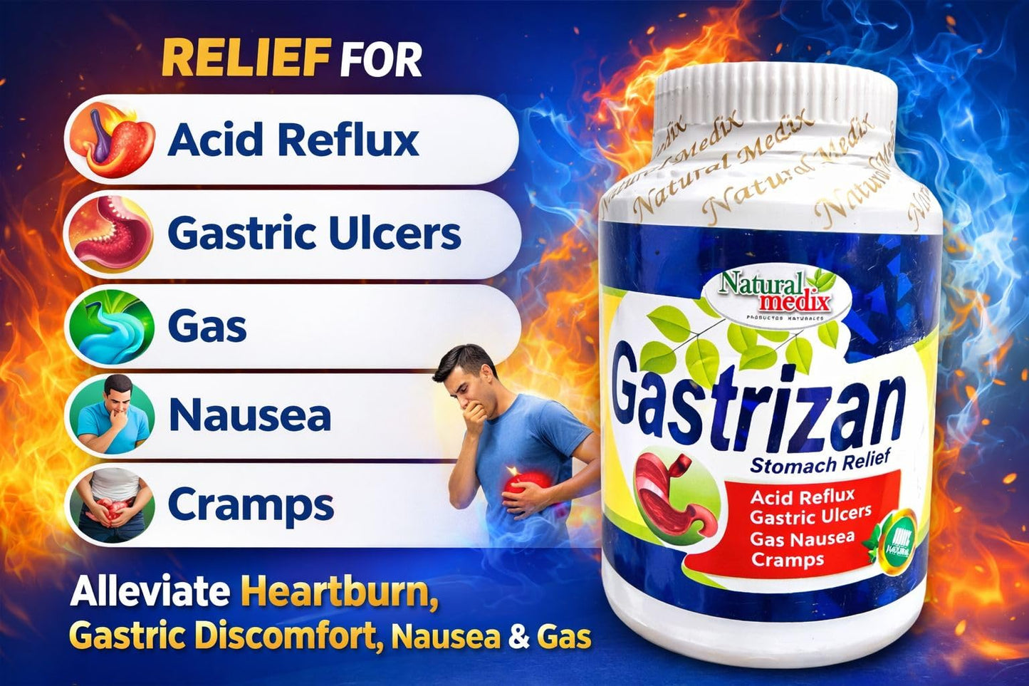 Natural medix Gastrizan Premium Gastric Cleanser Capsule 1