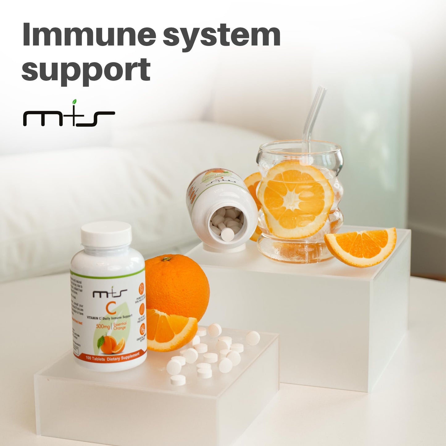 M+S Vitamin C Tablet 500mg, 100 Tablets