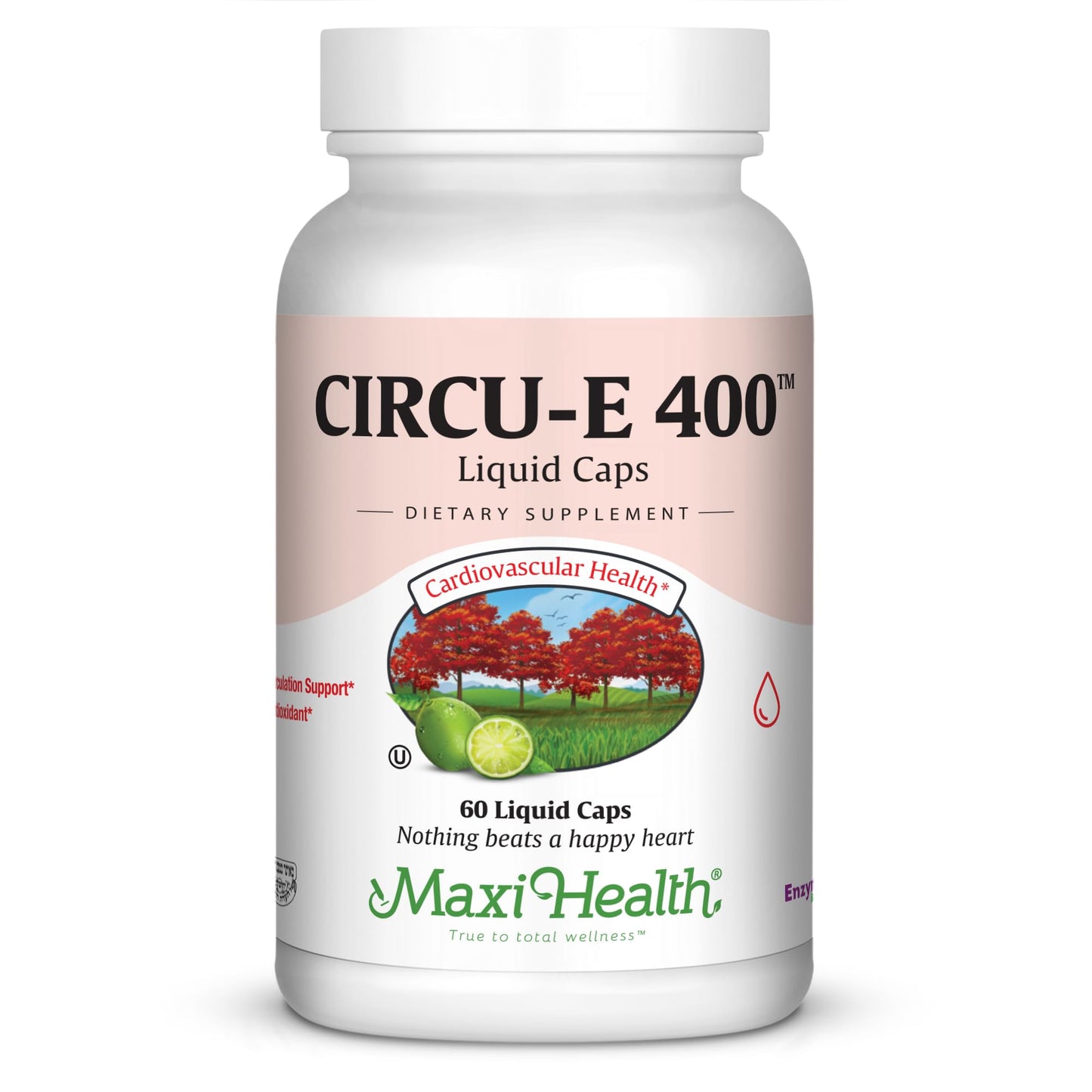 Maxi Health Circu-E 400 IU Vitamin E Capsules, 60 Count