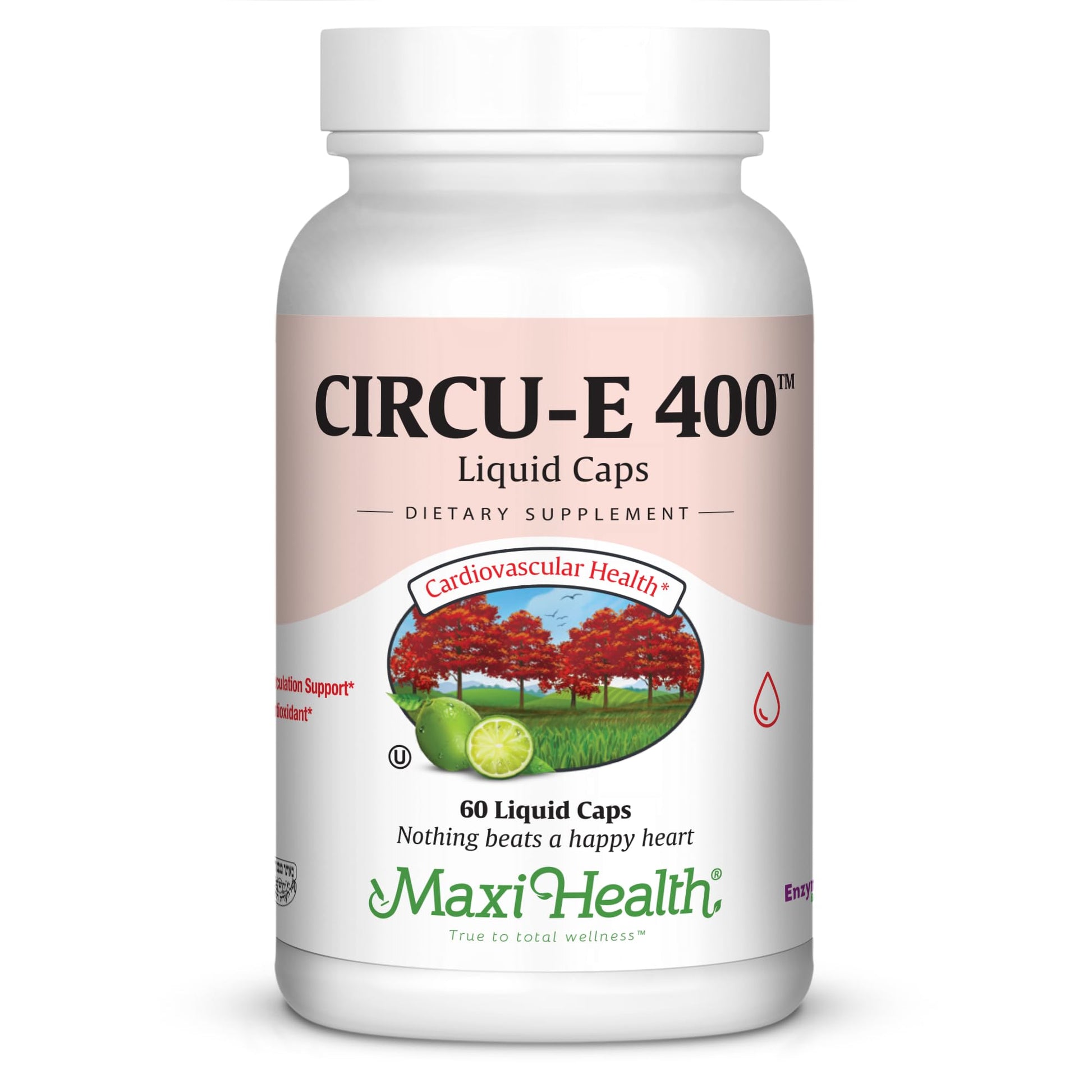 Maxi Health Circu-E 400 IU Vitamin E Capsules, 60 Count