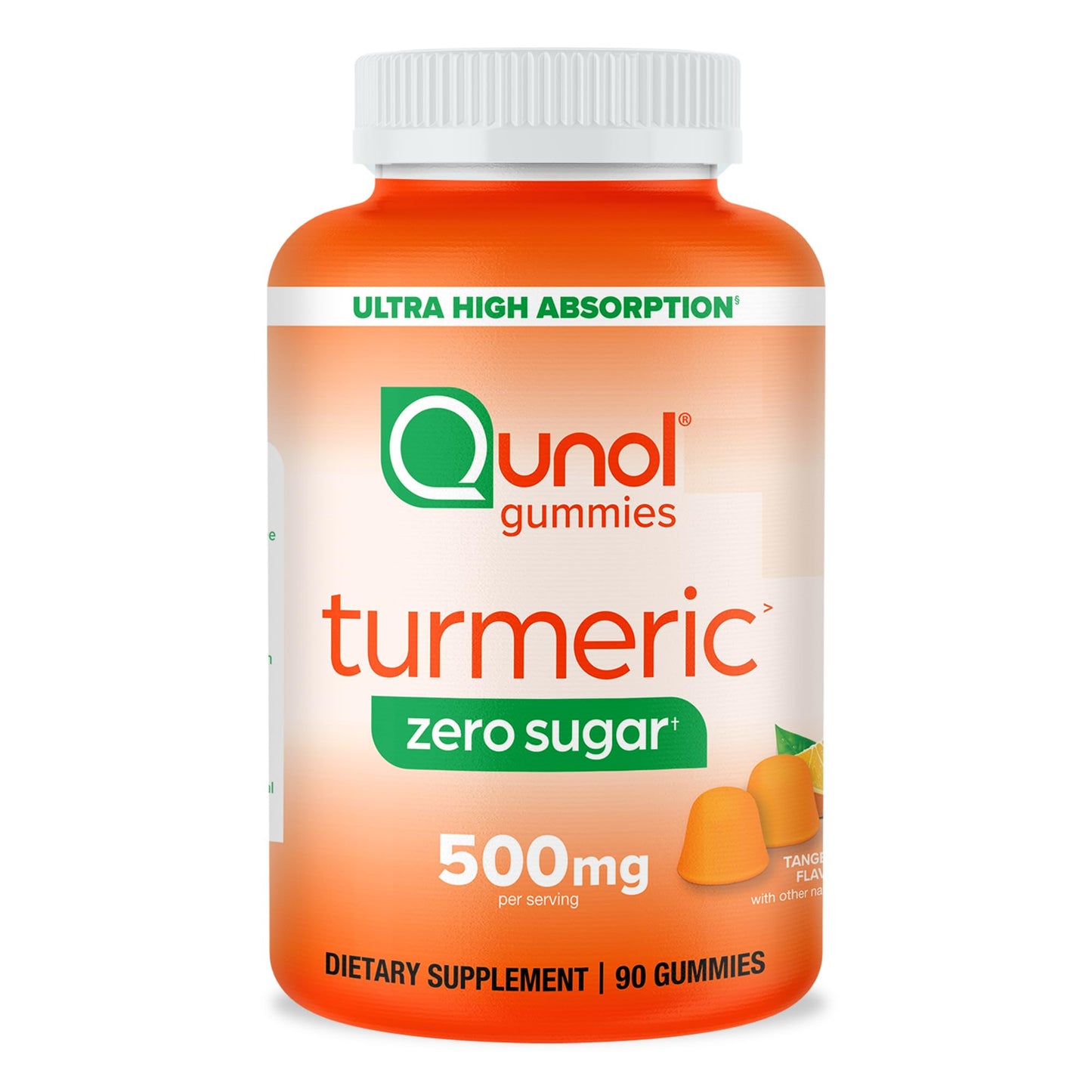 Qunol Zero Sugar Turmeric Gummies Gummy 90 Count