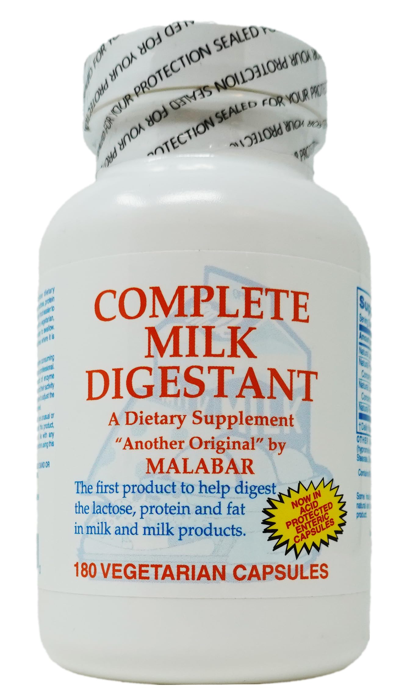 Malabar Complete Milk Digestant Capsule 180 Count