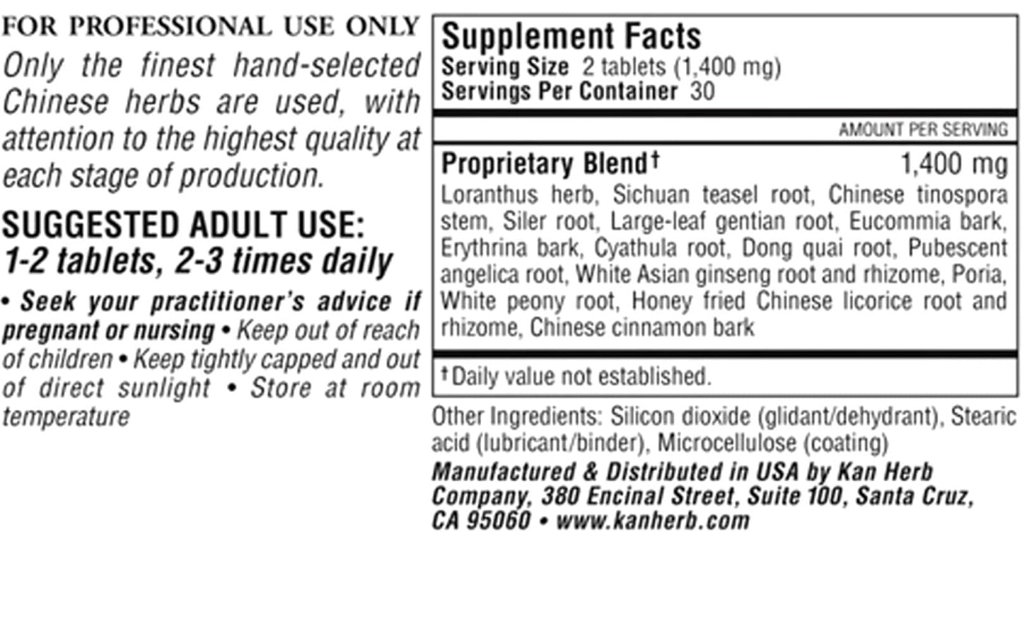 Kan Herbals Meridian Circulation Tablet 1