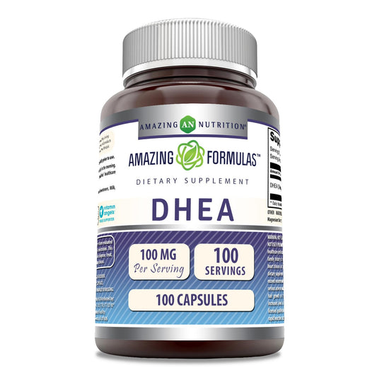 Amazing Nutrition DHEA 100 mg Capsules, 100 Count