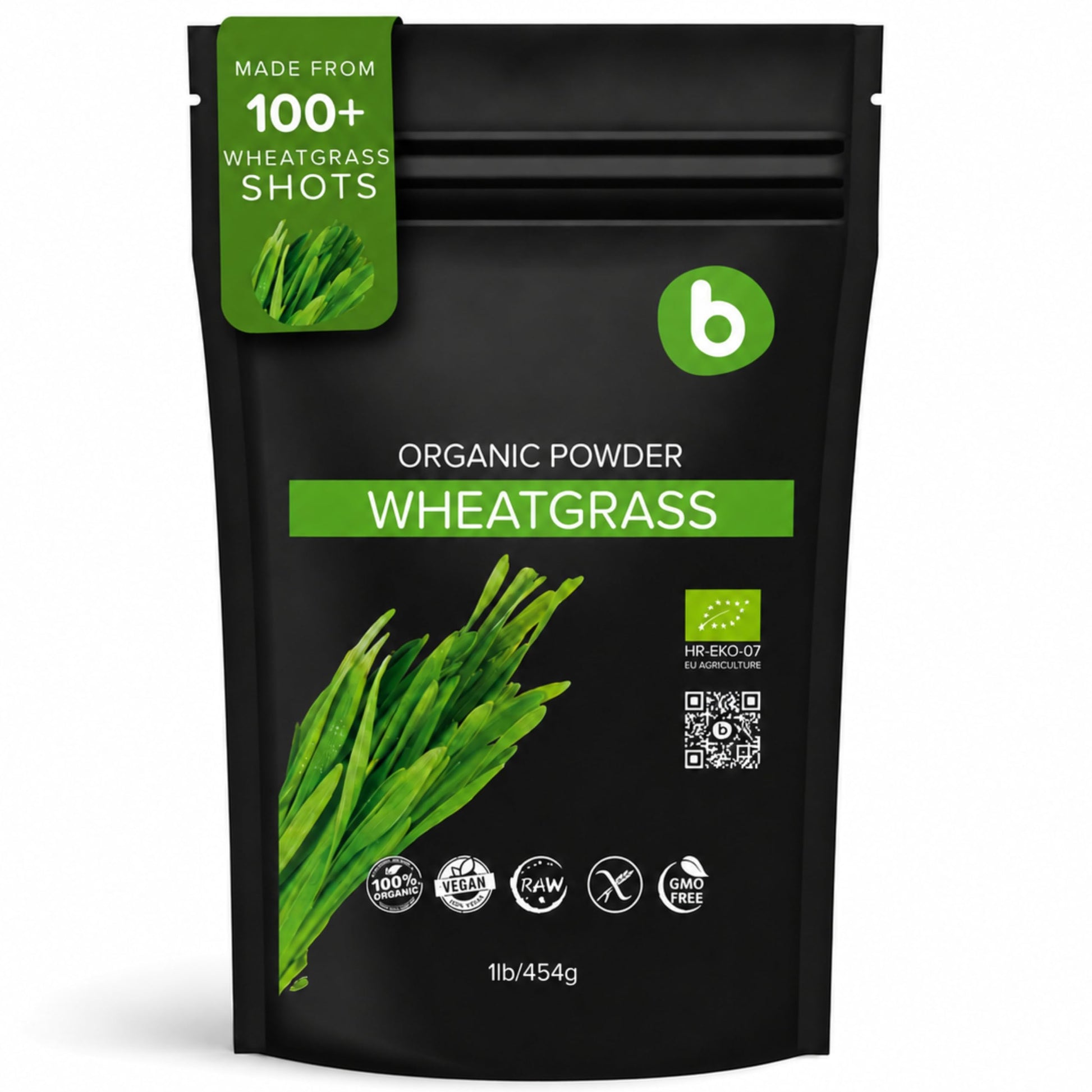 b Organic Wheatgrass Powder 1 Count