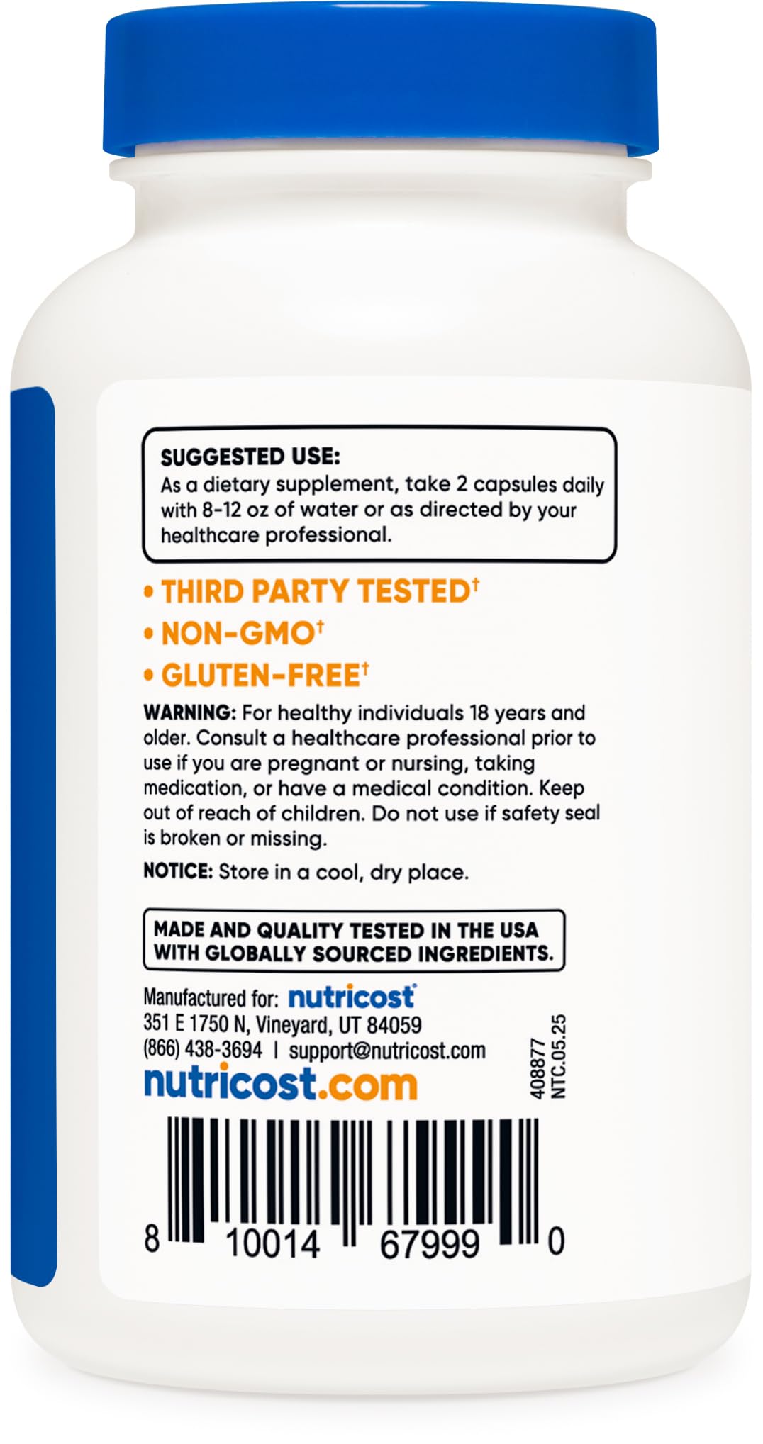 Nutricost White Willow Bark Capsules 120 Capsules