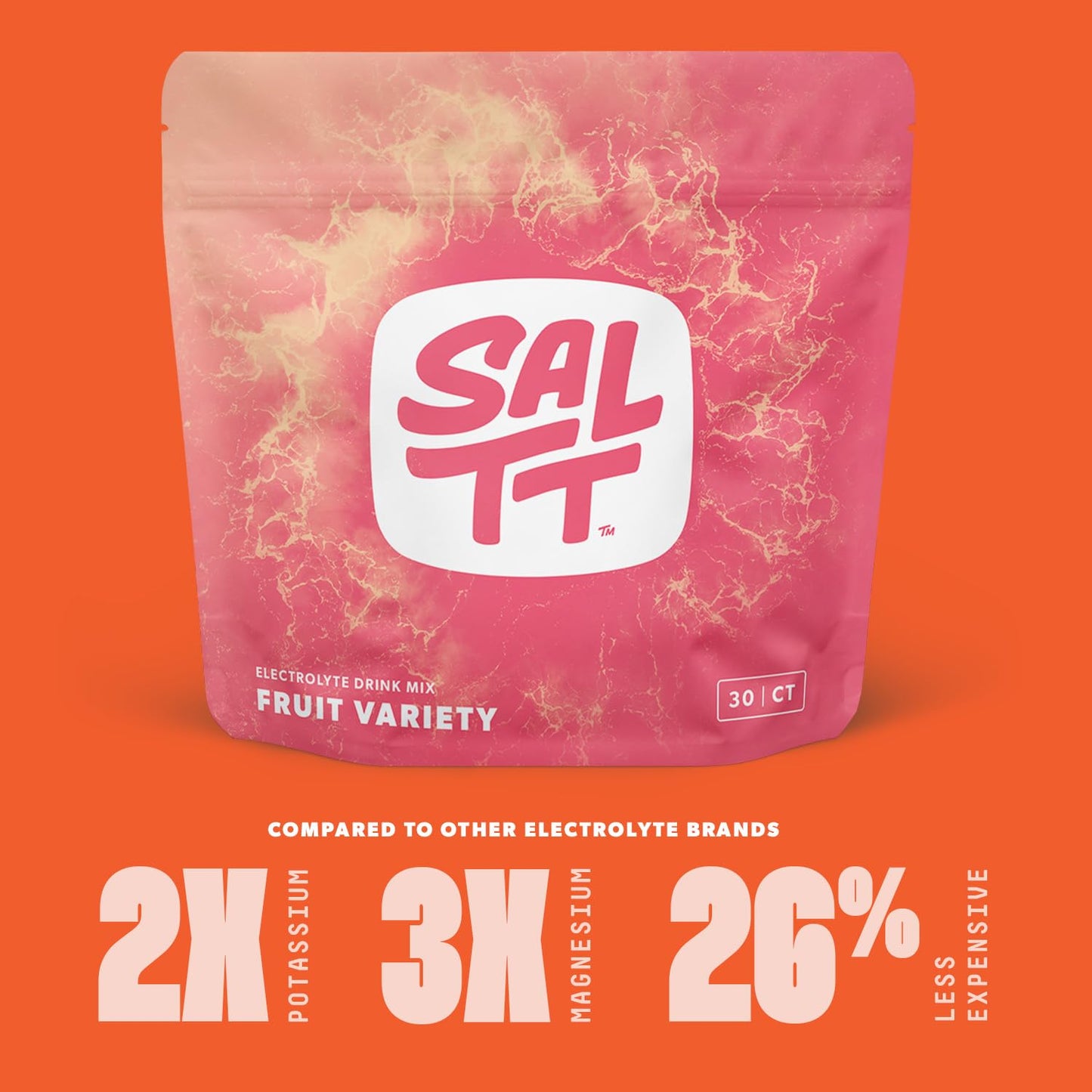SALTT Electrolyte Packets - Fruit Variety Powder, 7