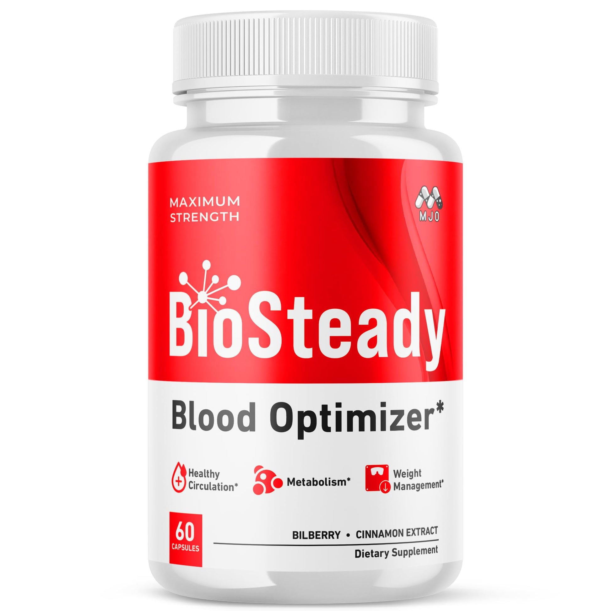 MJO Biosteady Blood Optimizer Capsules, 60 Capsules