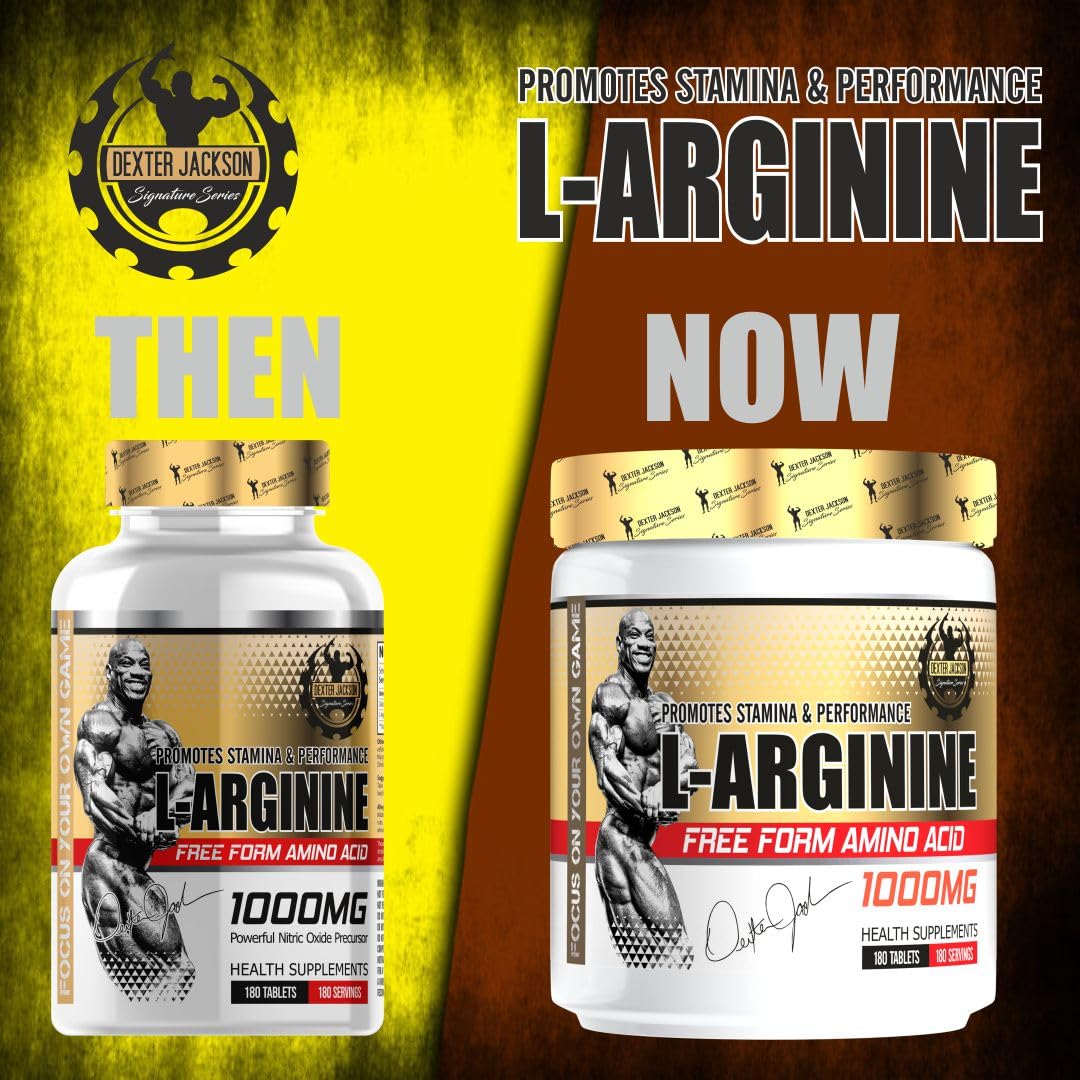 DEXTER JACKSON Gold Series L-Arginine 1000mg Tablet, 180 Tablets