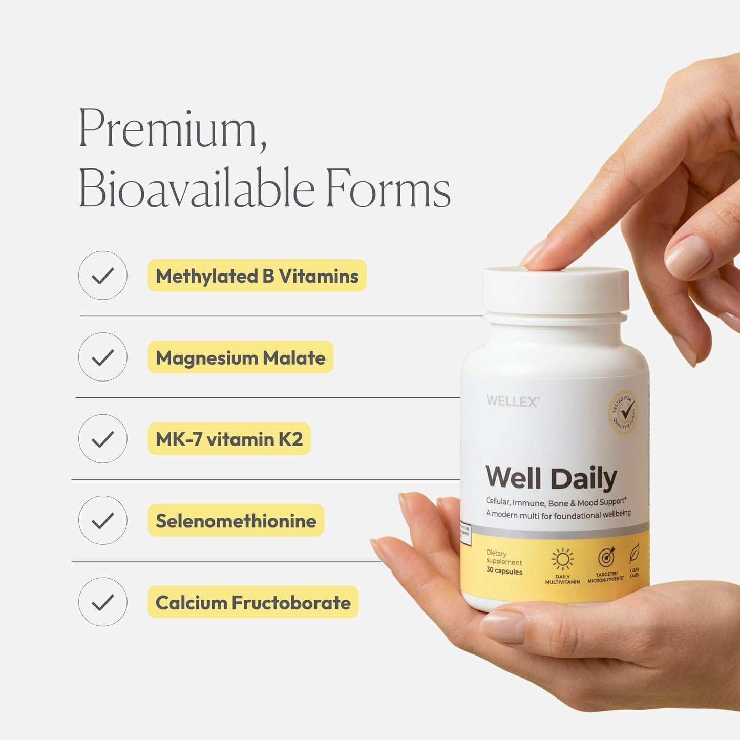 Papillex Wellex Well Daily Modern Multivitamin Capsules 30 Count