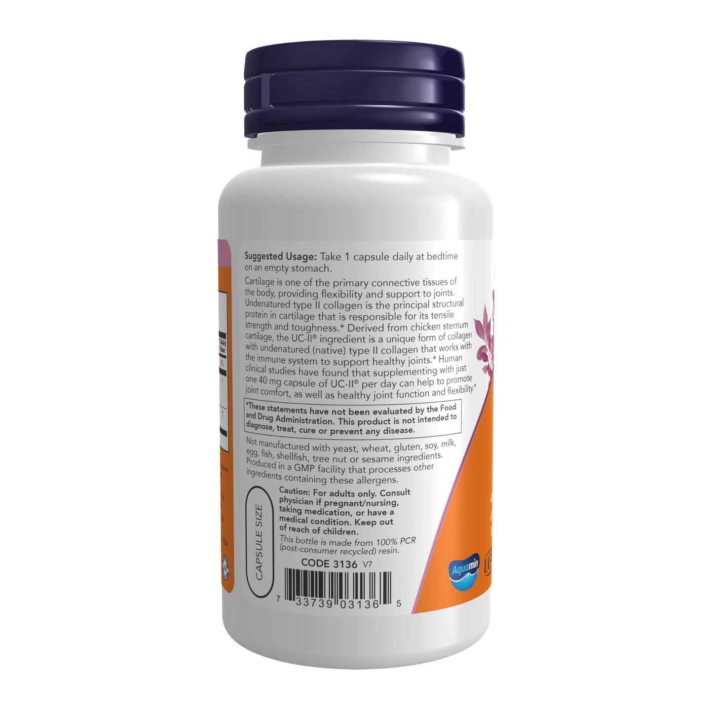 NOW Foods UC-II Type II Collagen Capsule 120