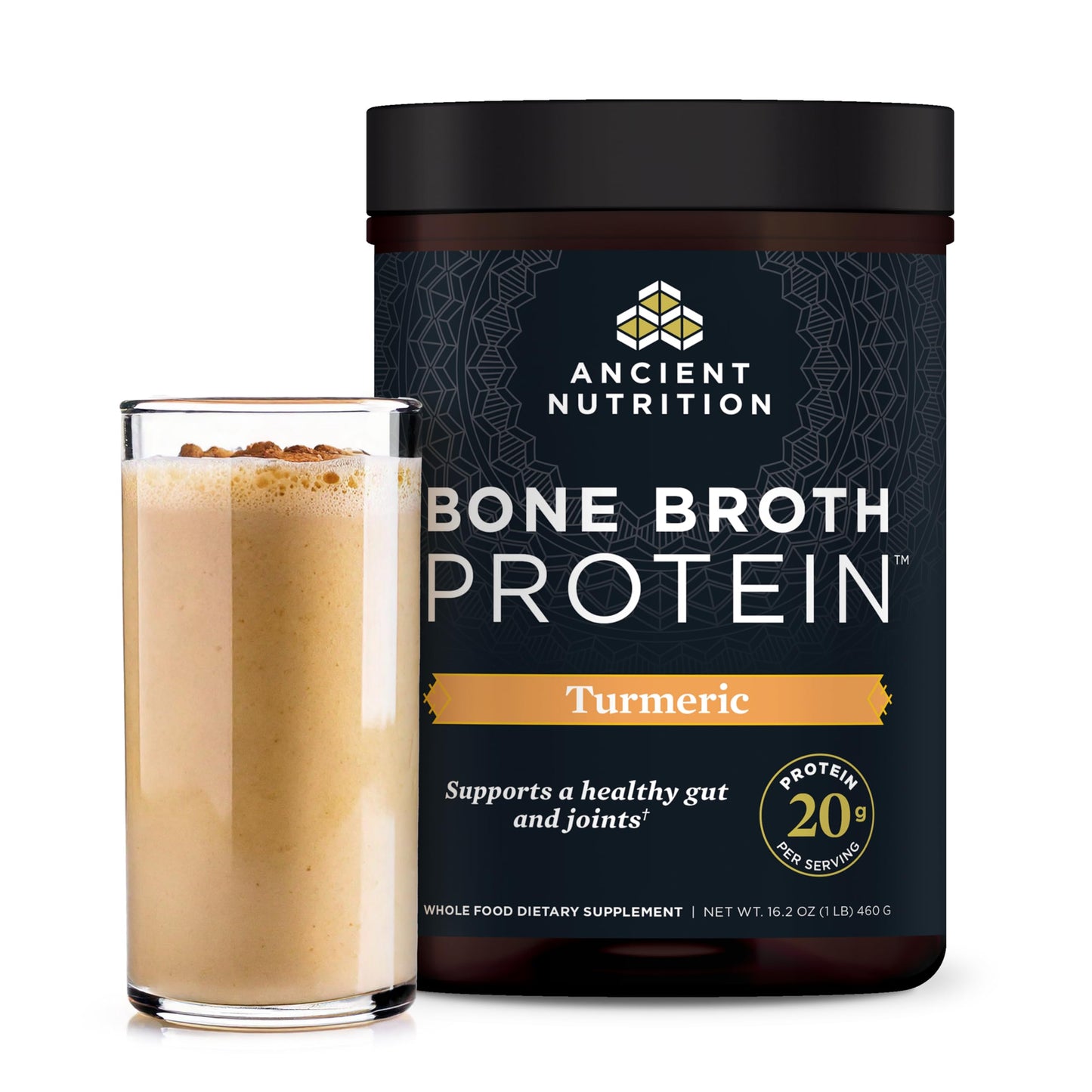 Ancient Nutrition Grass Fed Bone Broth Protein Powder 16.2