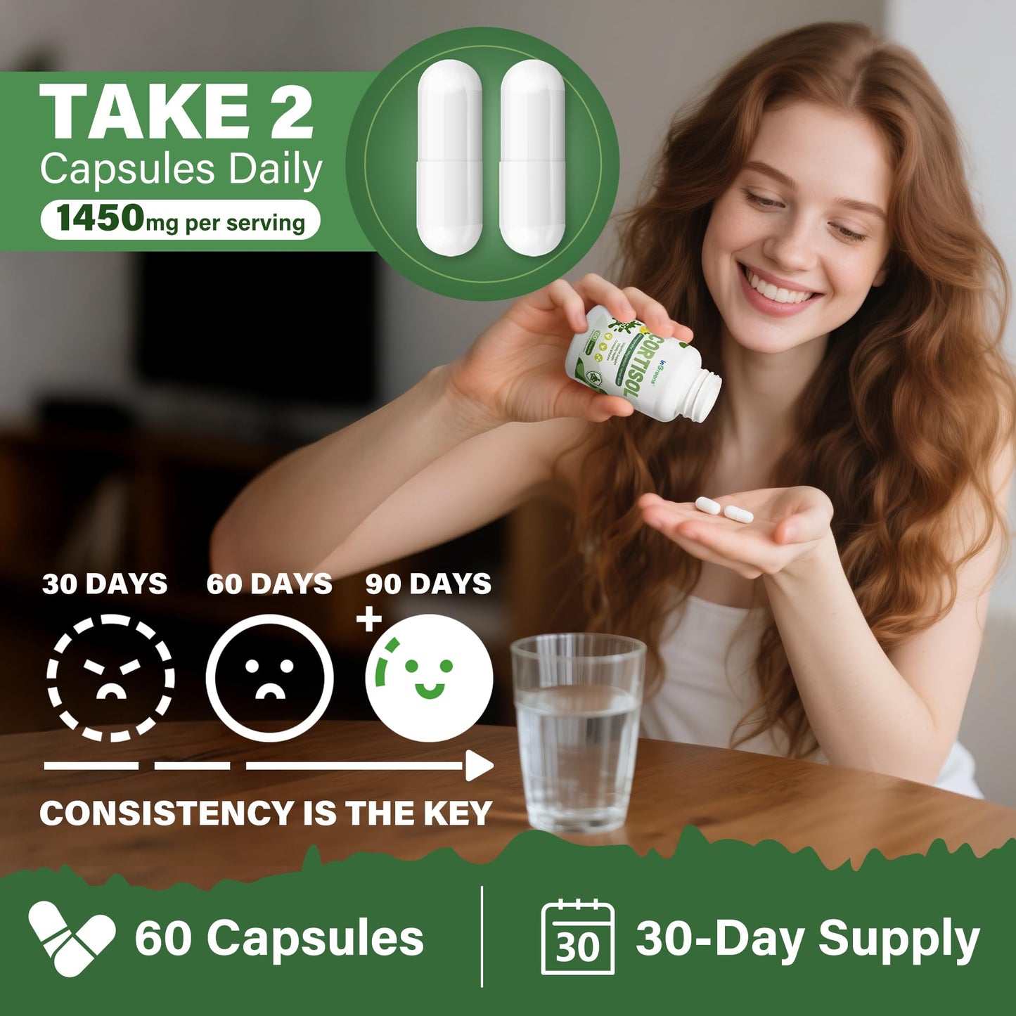 inGreens Cortisol Supplement Capsule, 60 Capsules