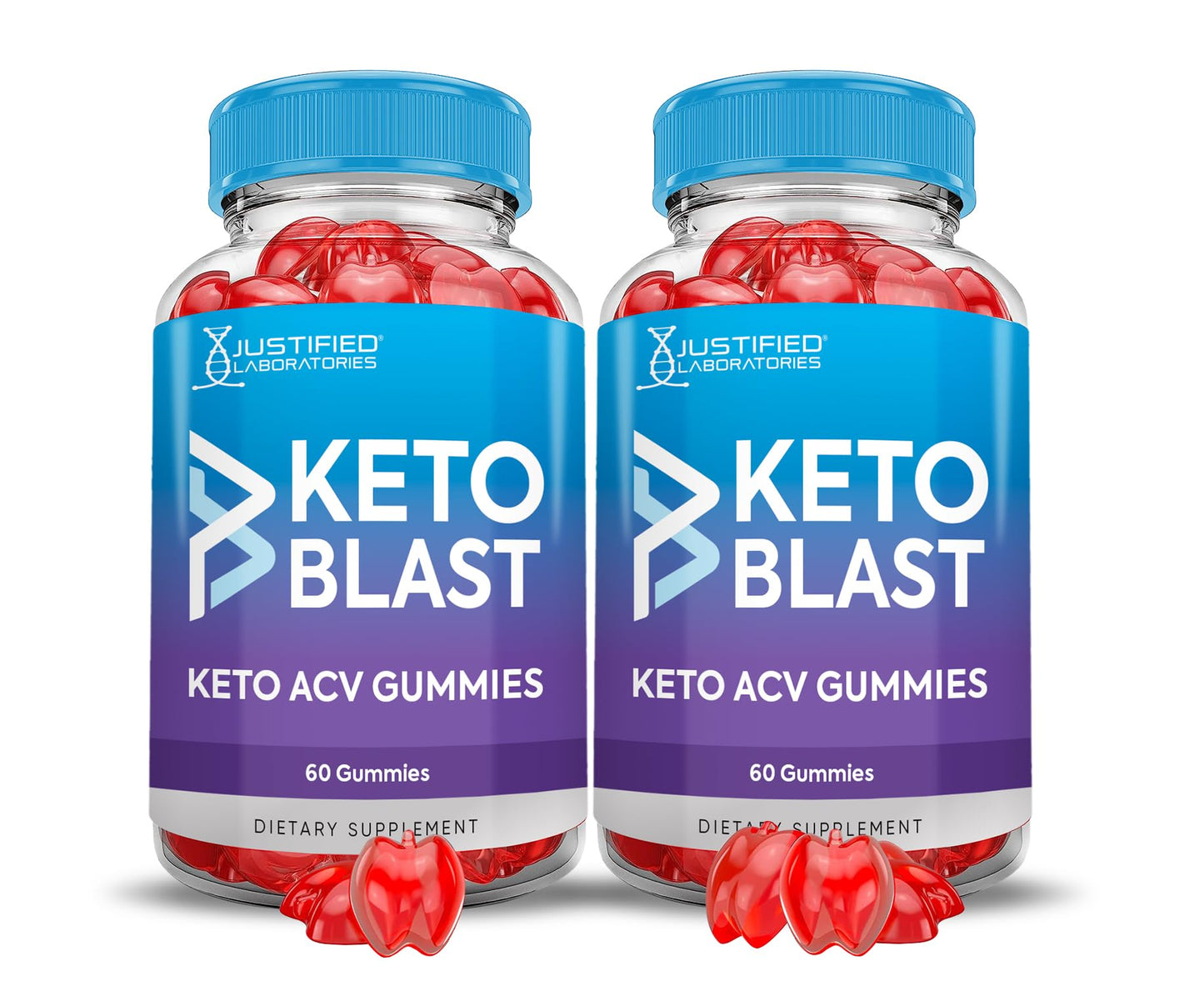 Justified Laboratories Apple Cider Vinegar Gummies 1000mg Keto Blast, 120 Gummies