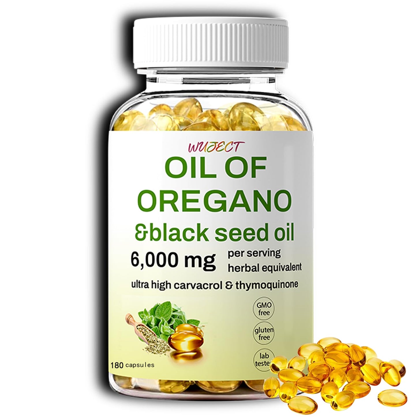 WUJECT Oil of Oregano Softgels Capsule, 1 Count