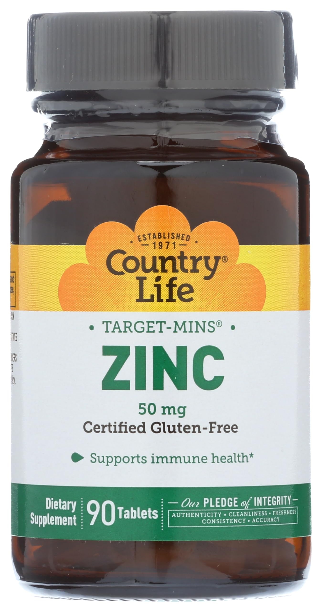 Country Life Zinc 50 mg, 90 Tablets