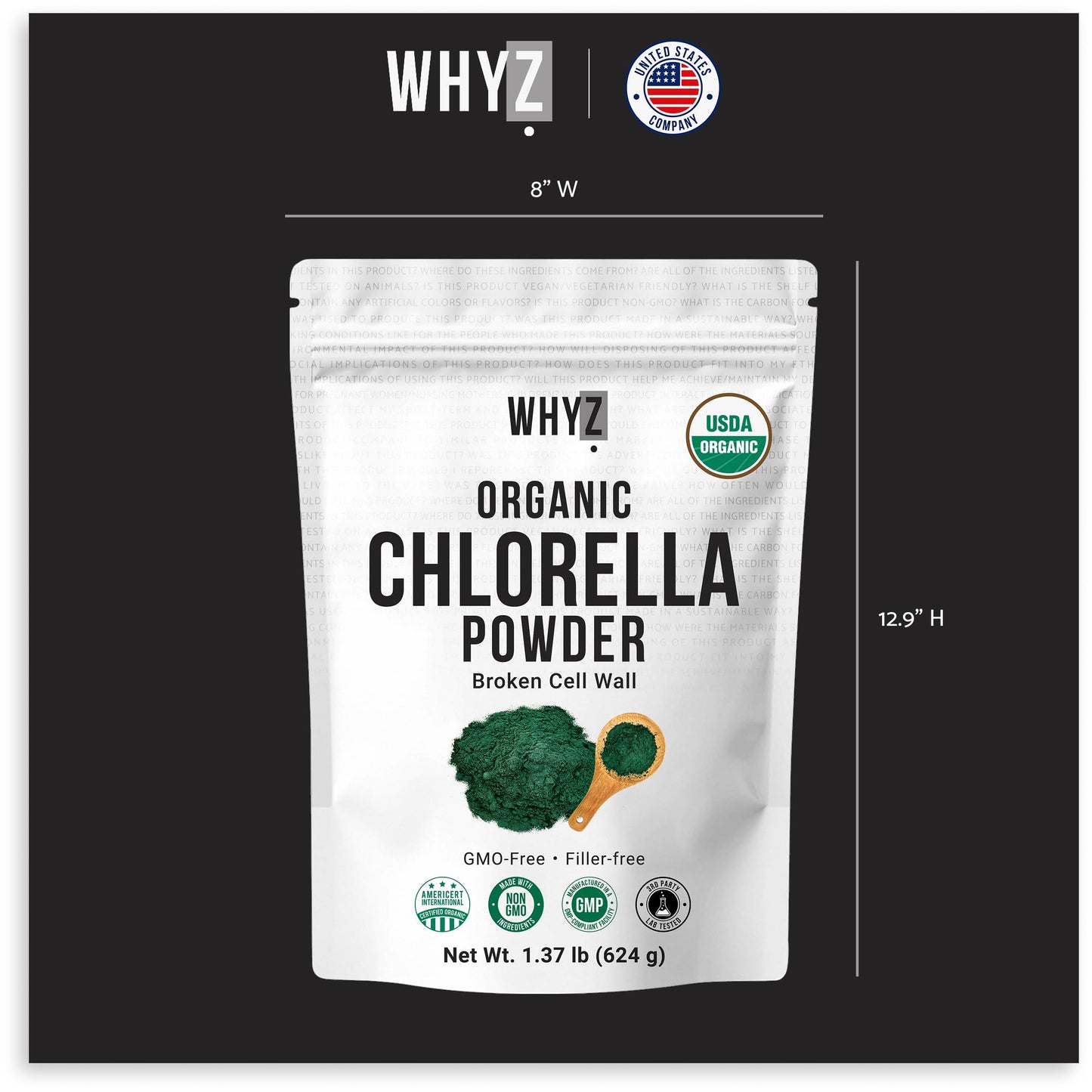 WHYZ Organic Chlorella Powder 22