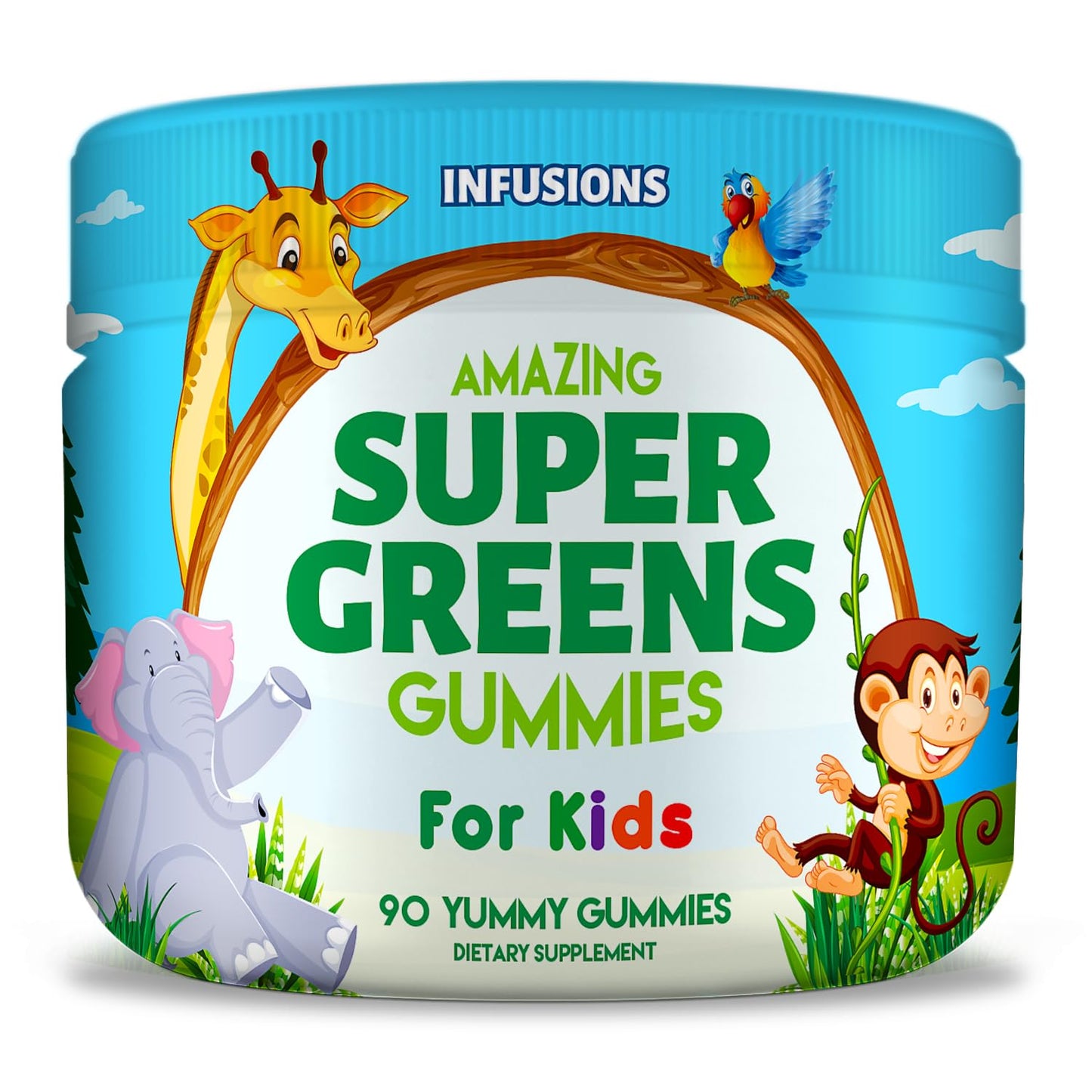 Infusions International Super Green Gummies for Kids 180 Count