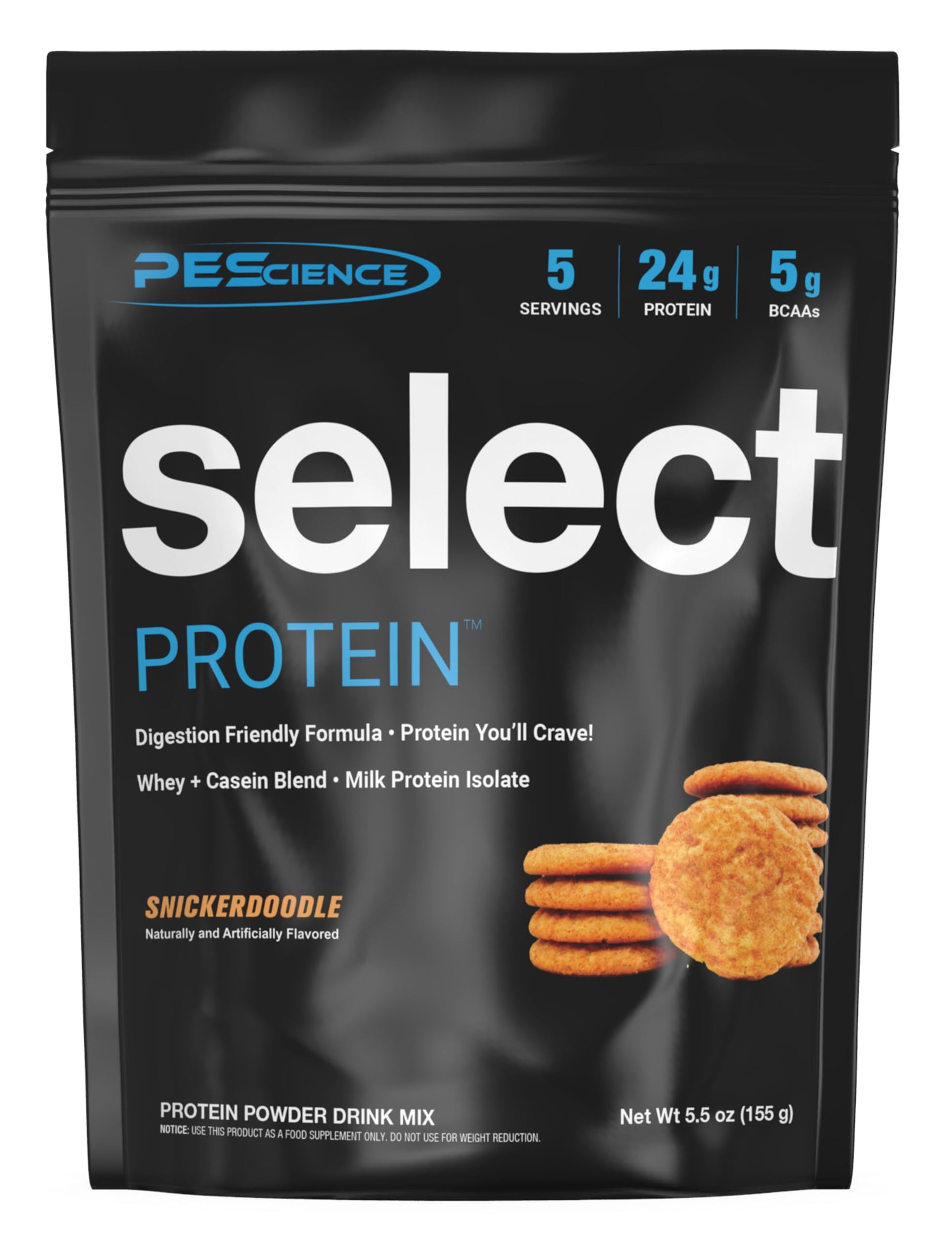 PEScience Select Protein Powder, Whey and Casein Blend, 5 Servings