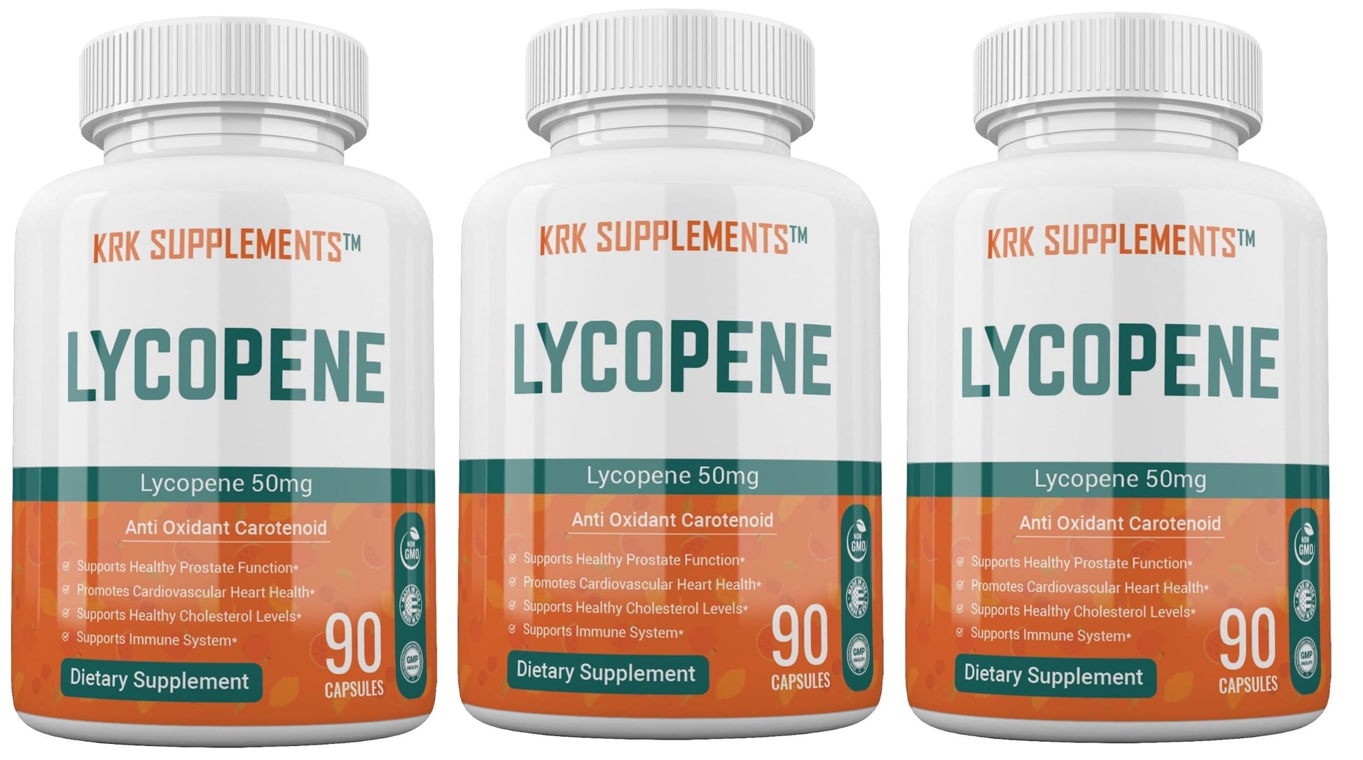 KRK SUPPLEMENTS Lycopene 50mg Capsules, 270 Count
