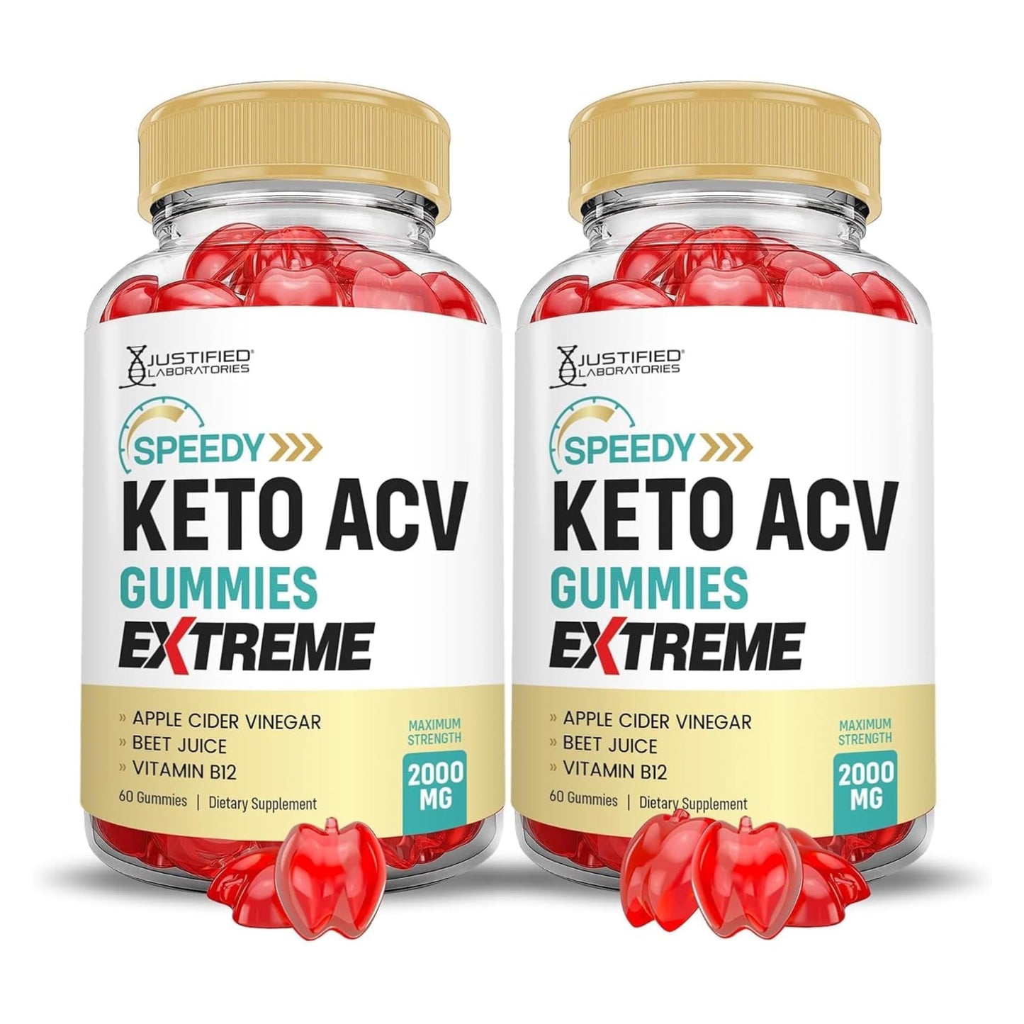 Justified Laboratories Speedy Keto ACV Gummies Extreme 120 Gummies