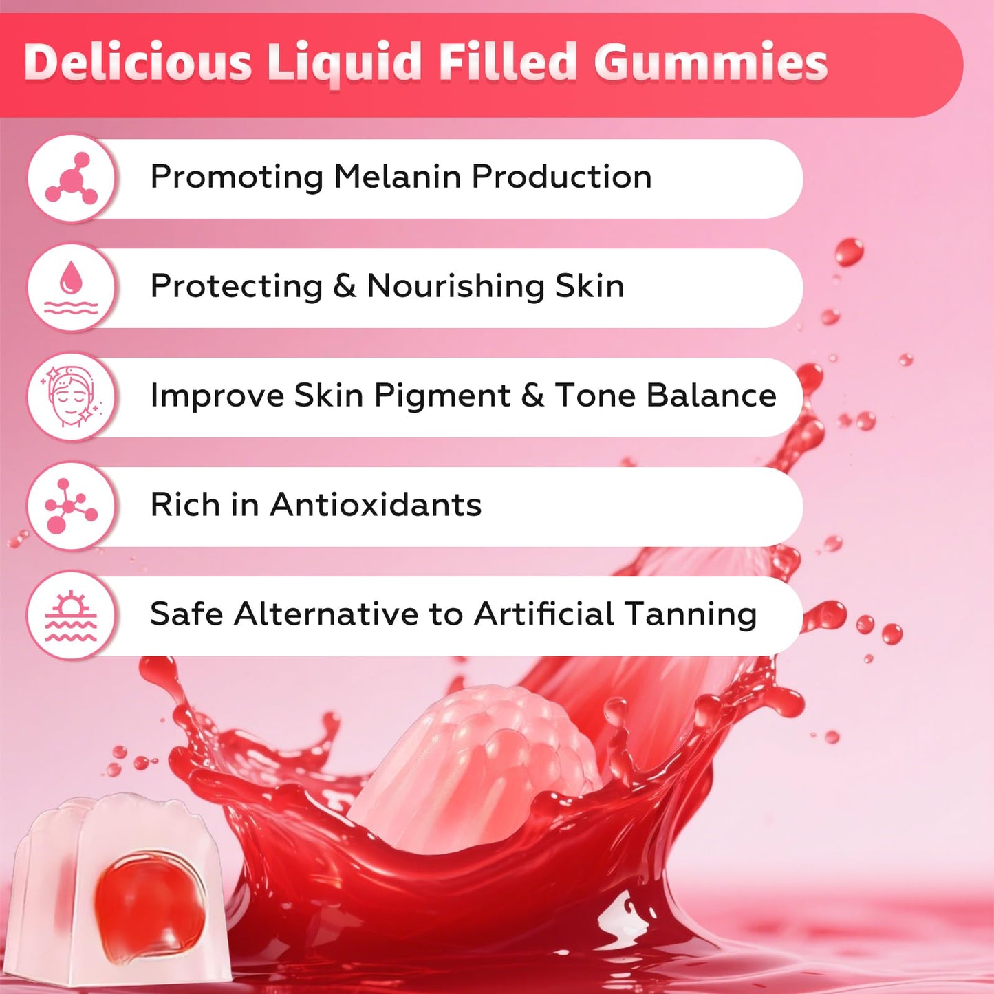 Sijigood Tanning Gummies 120 Count
