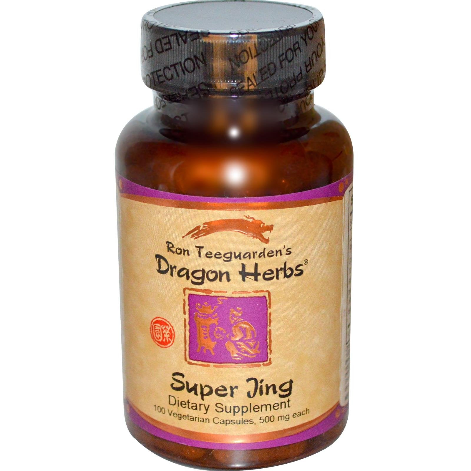 Dragon Herbs Super Jing 500 mg Capsules, 100 Count