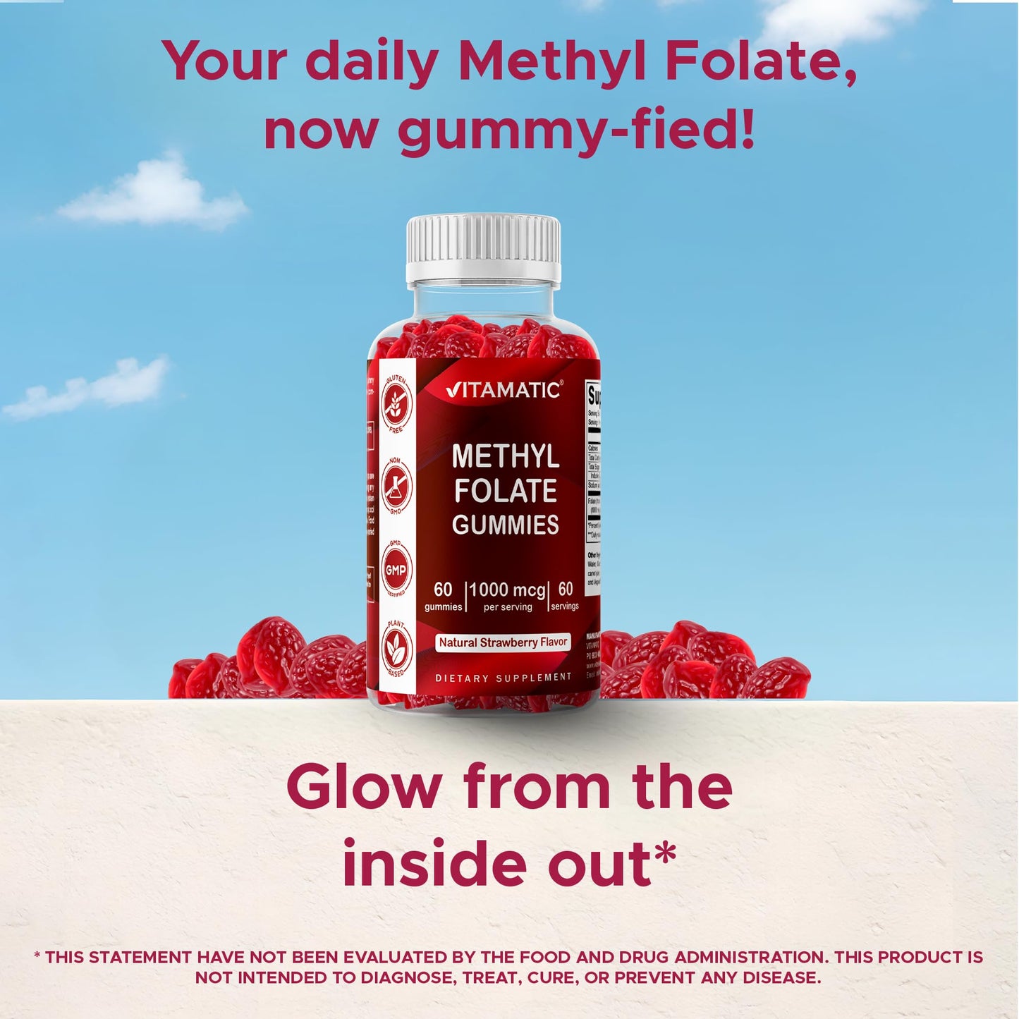 Vitamatic Methylfolate Gummies 60 Gummies