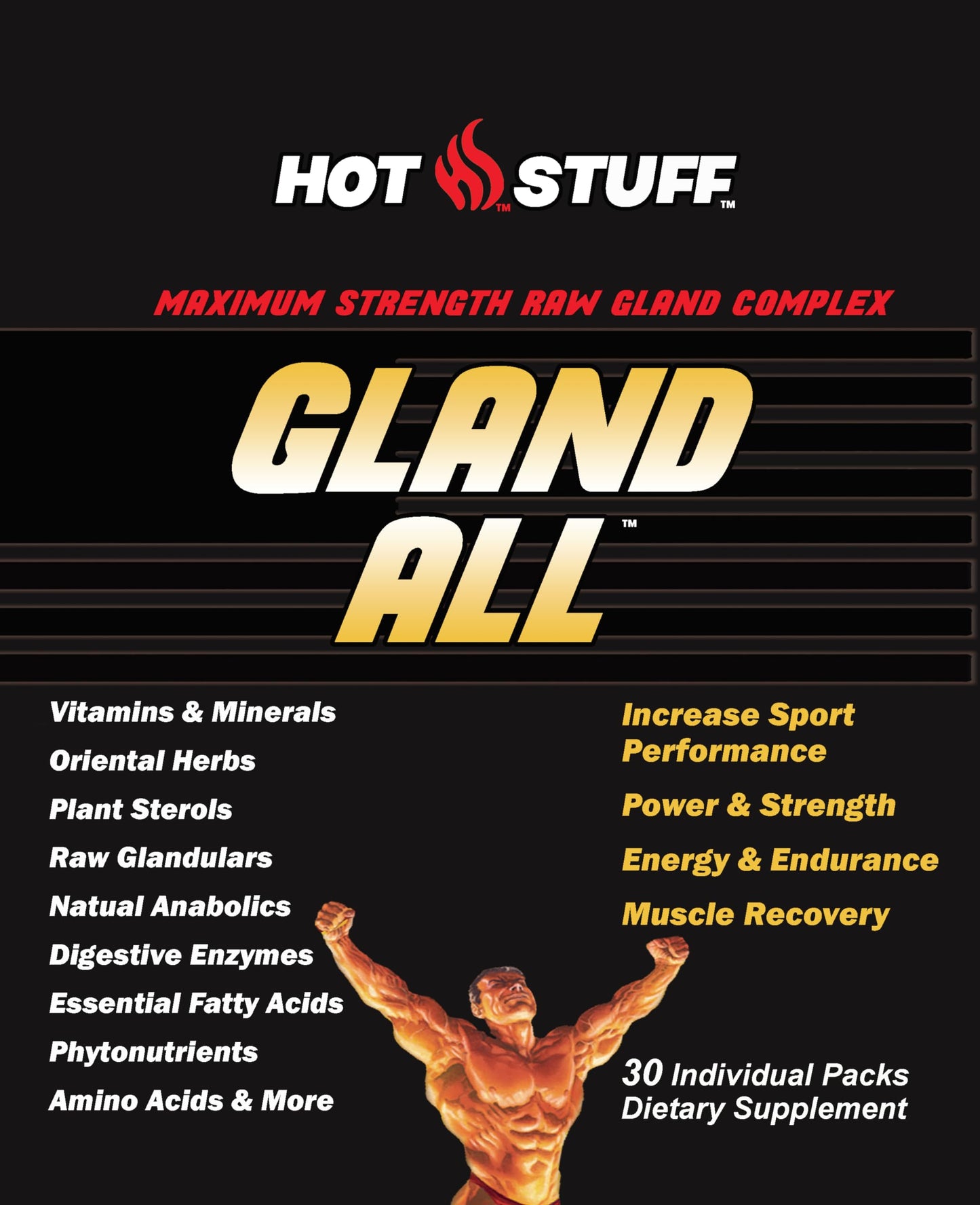 Hot Stuff Nutritionals Gland All-Raw Gland Complex Tablet 30 Tablets