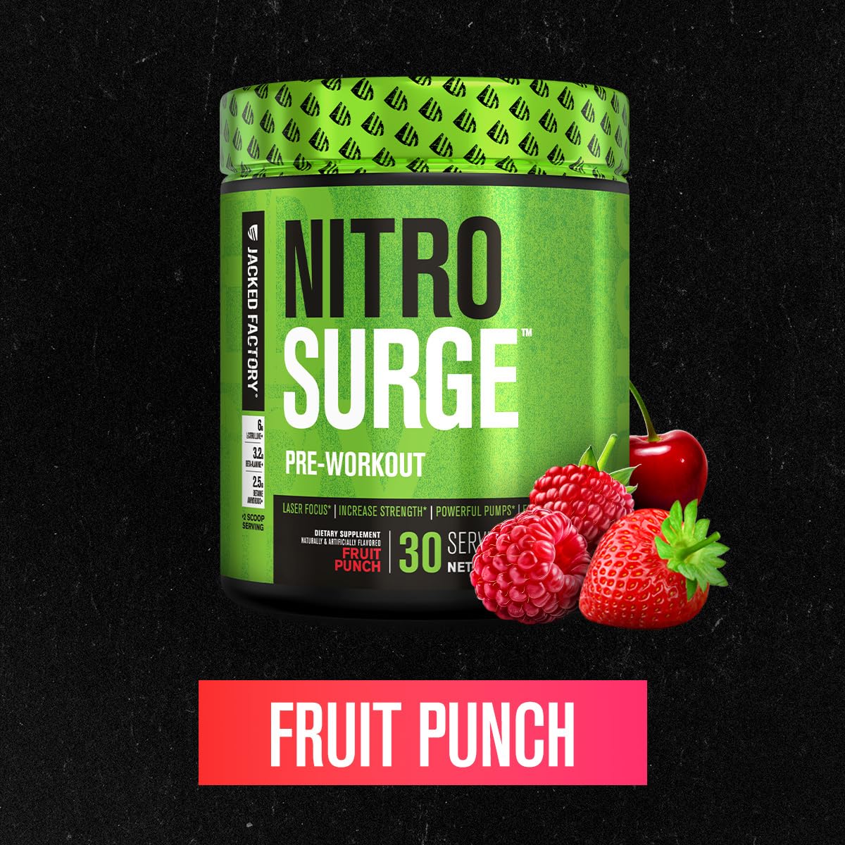 Jacked Factory Nitrosurge Pre Workout Supplement Powder 9.1
