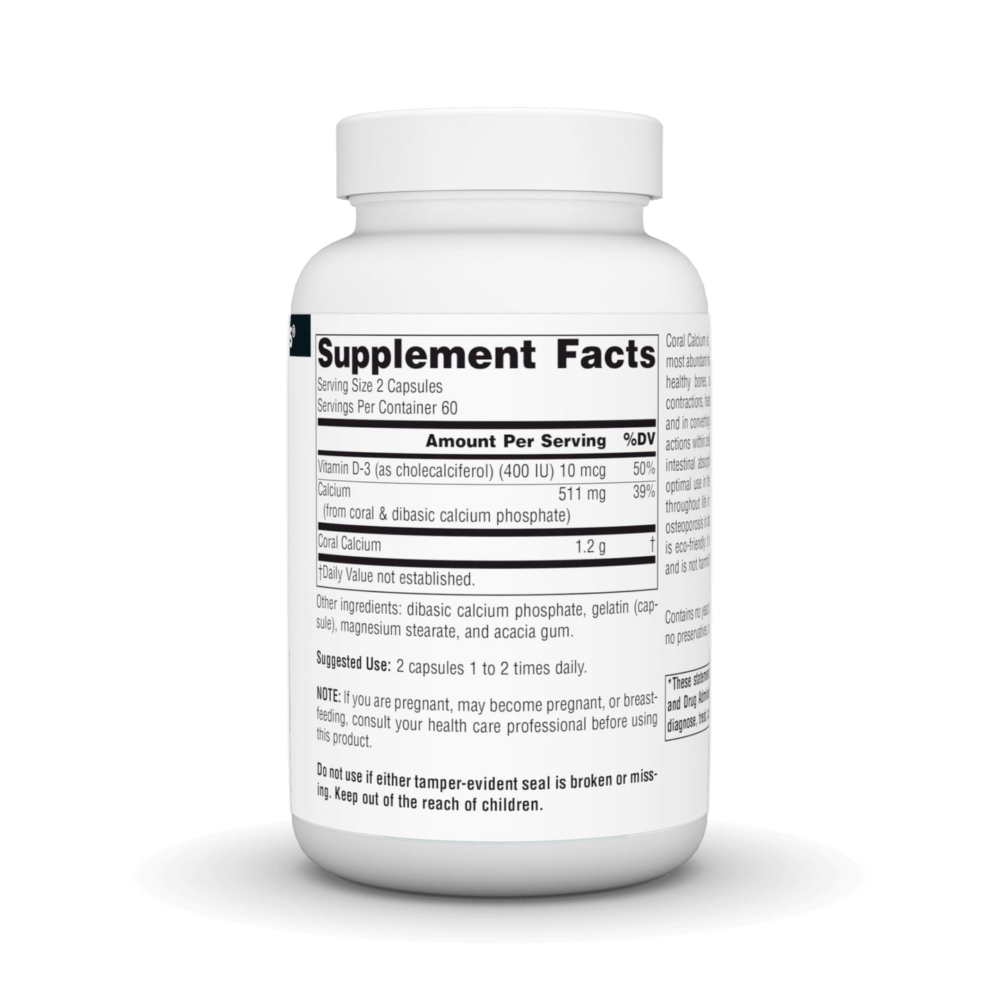 Source Naturals Coral Calcium 600mg Capsules, 120 Count