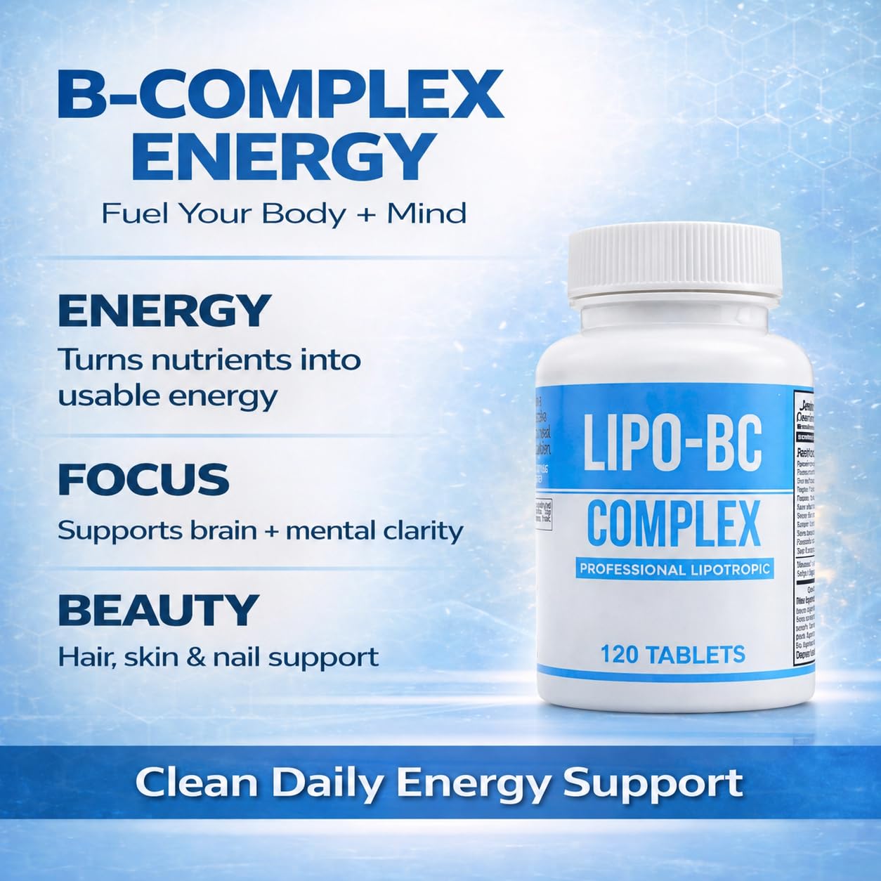 ES Global Brands Legere Lipo-BC B-Complex Lipotropic Pills Tablet, 1 Count