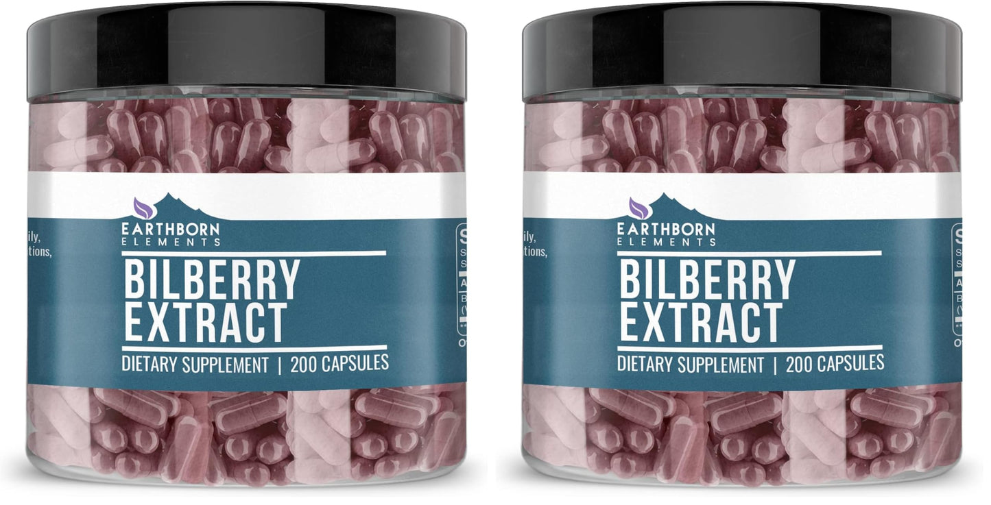 Earthborn Elements Bilberry Extract Capsules 400