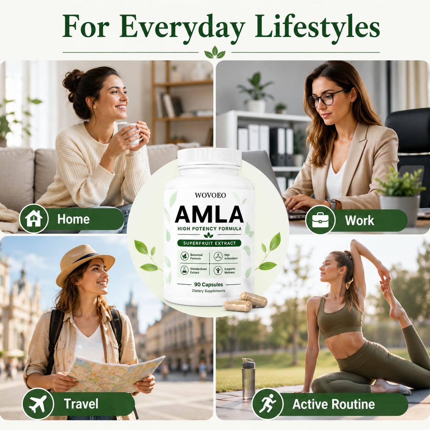 WOVOEO Amla Capsule 90 Capsules