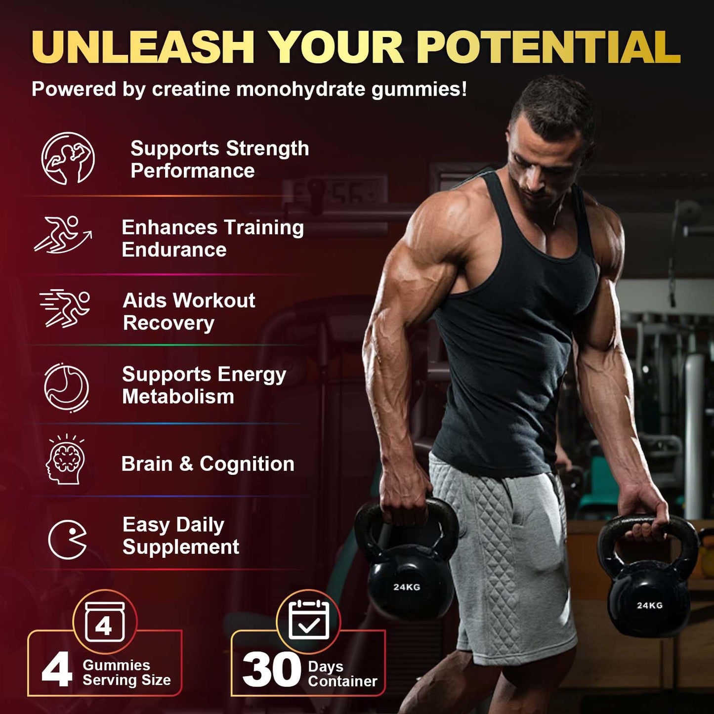 ZyterX Creatine Monohydrate Gummy 1 Count