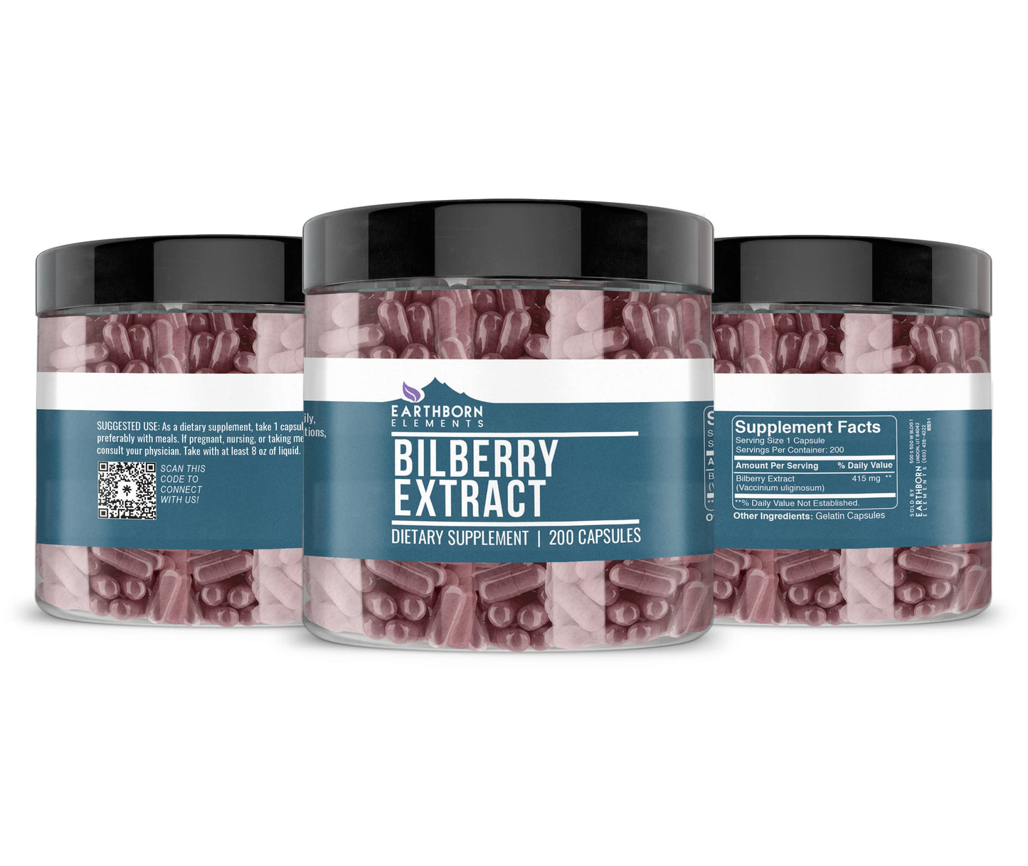 Earthborn Elements Bilberry Extract Capsules 400