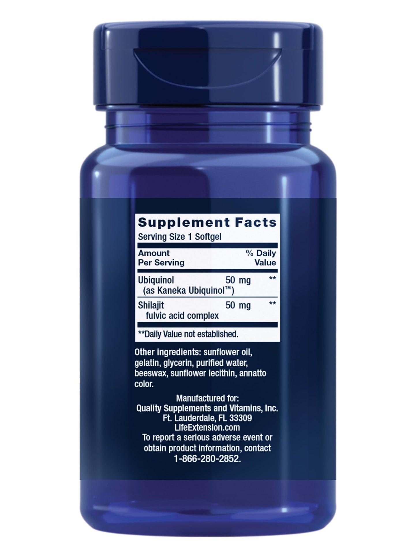 Life Extension Super Ubiquinol CoQ10 50 mg Softgels 100